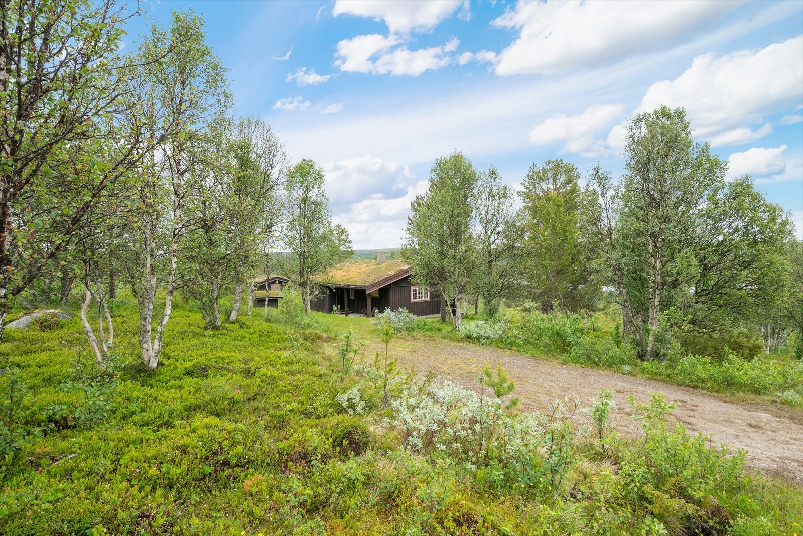 Biloppstillingsplasser like ved hytta. Hit brøytes det også vinterstid dersom ønskelig. Galleribilde