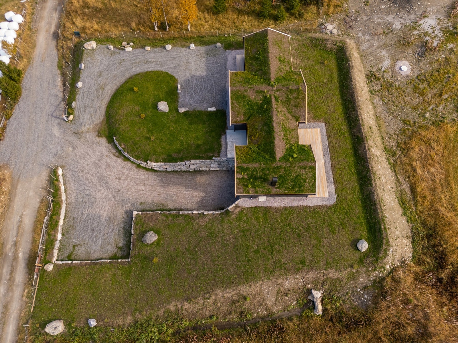 Oversiktsbilde av tomt. Galleribilde