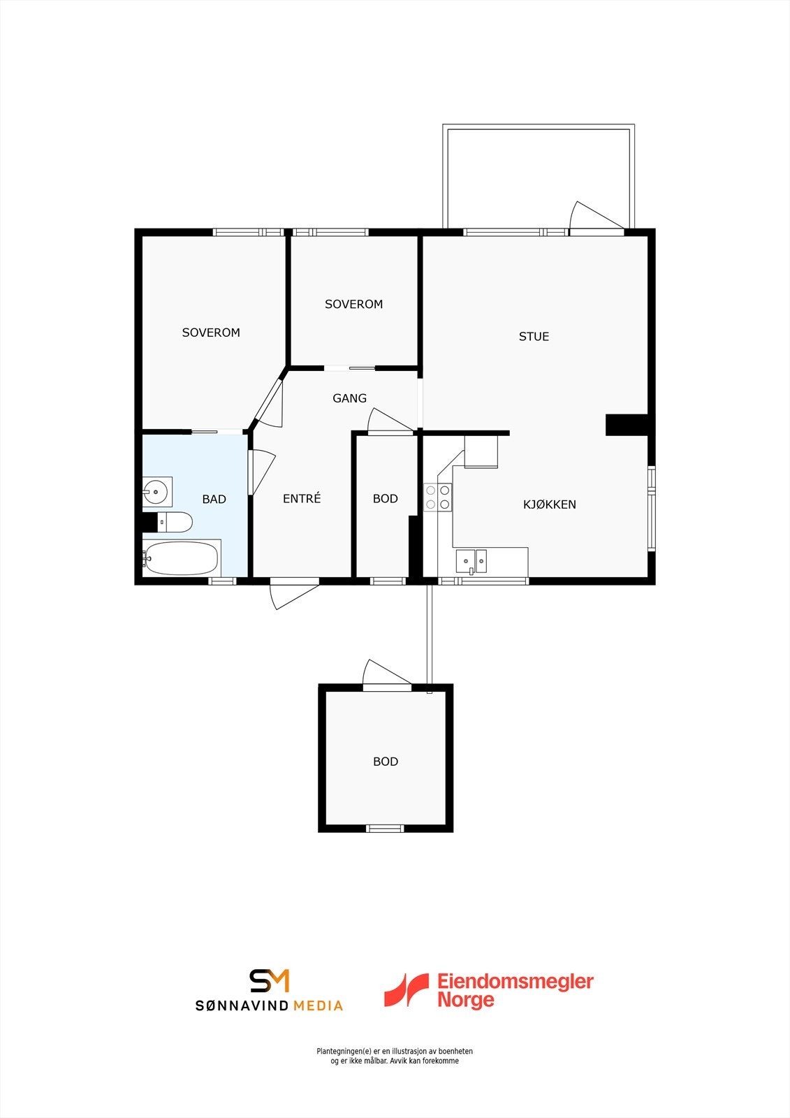 Plantegning Galleribilde