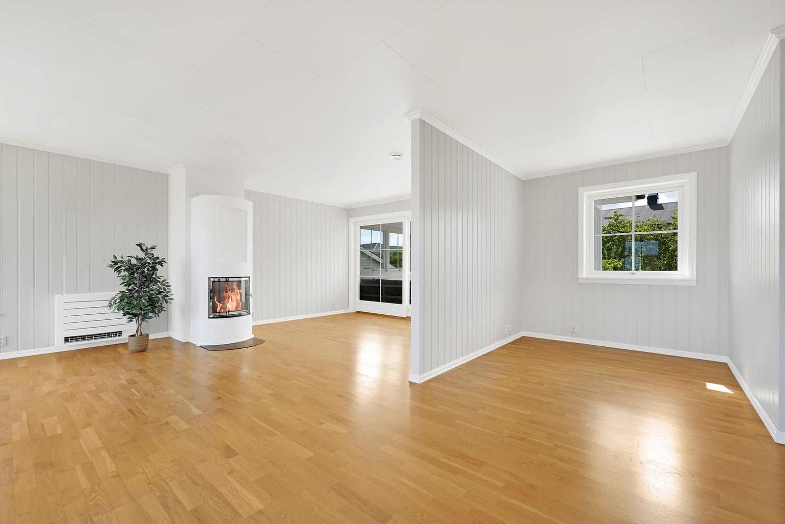 Til høyre passer det fint med en spisestue eller en rolig TV-krok Galleribilde