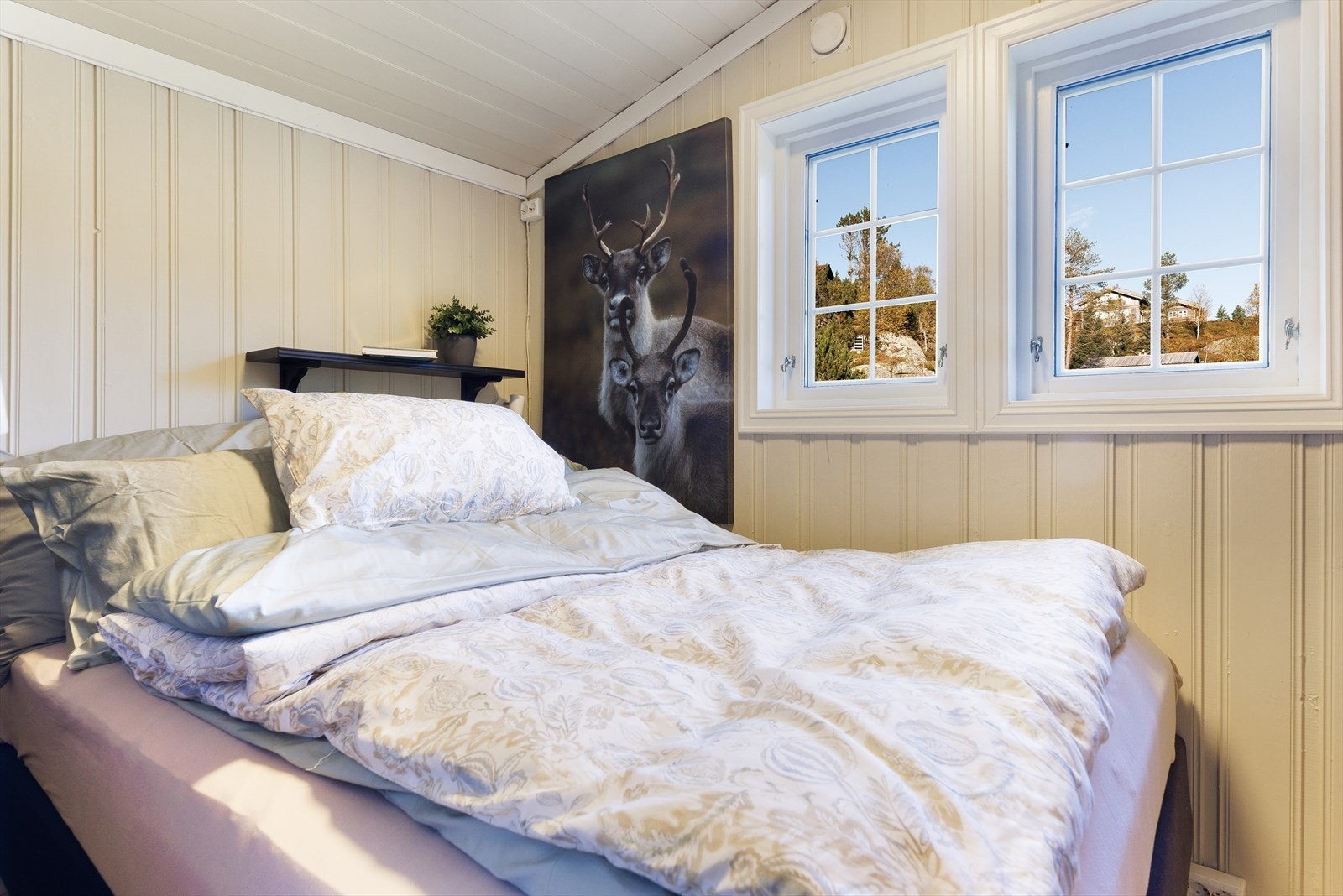 Rommene har plass til dobbeltseng eller køyesenger. Galleribilde