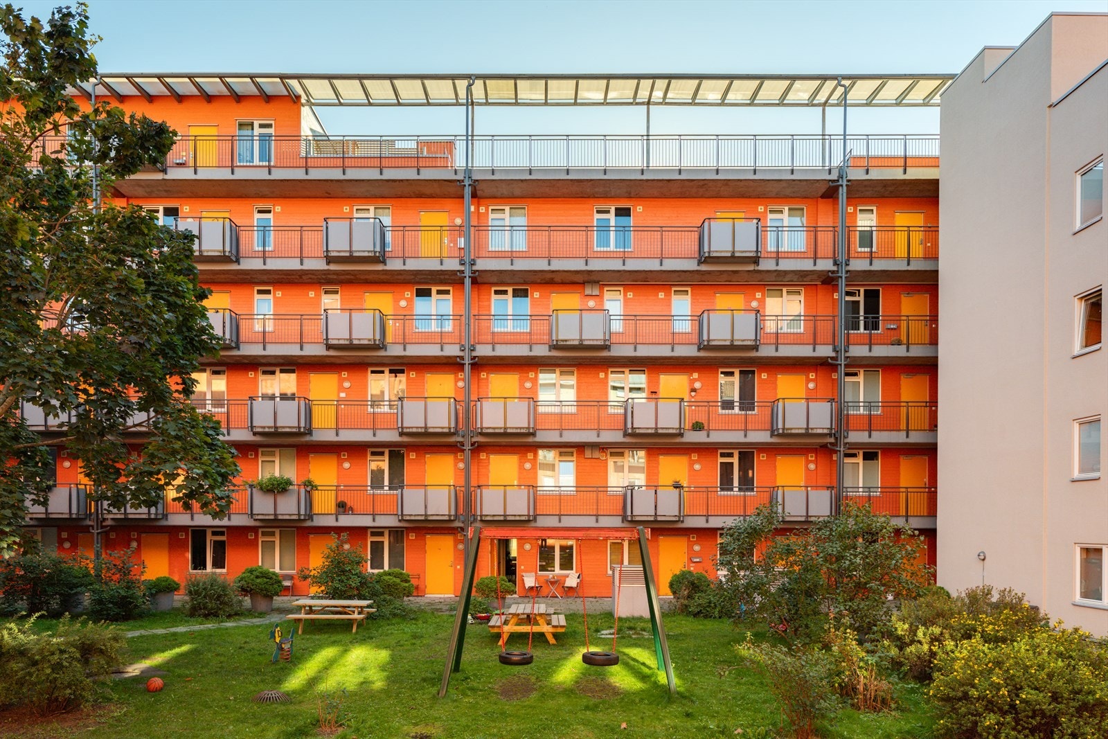 Borettslaget har tre felles takterrasser. Galleribilde