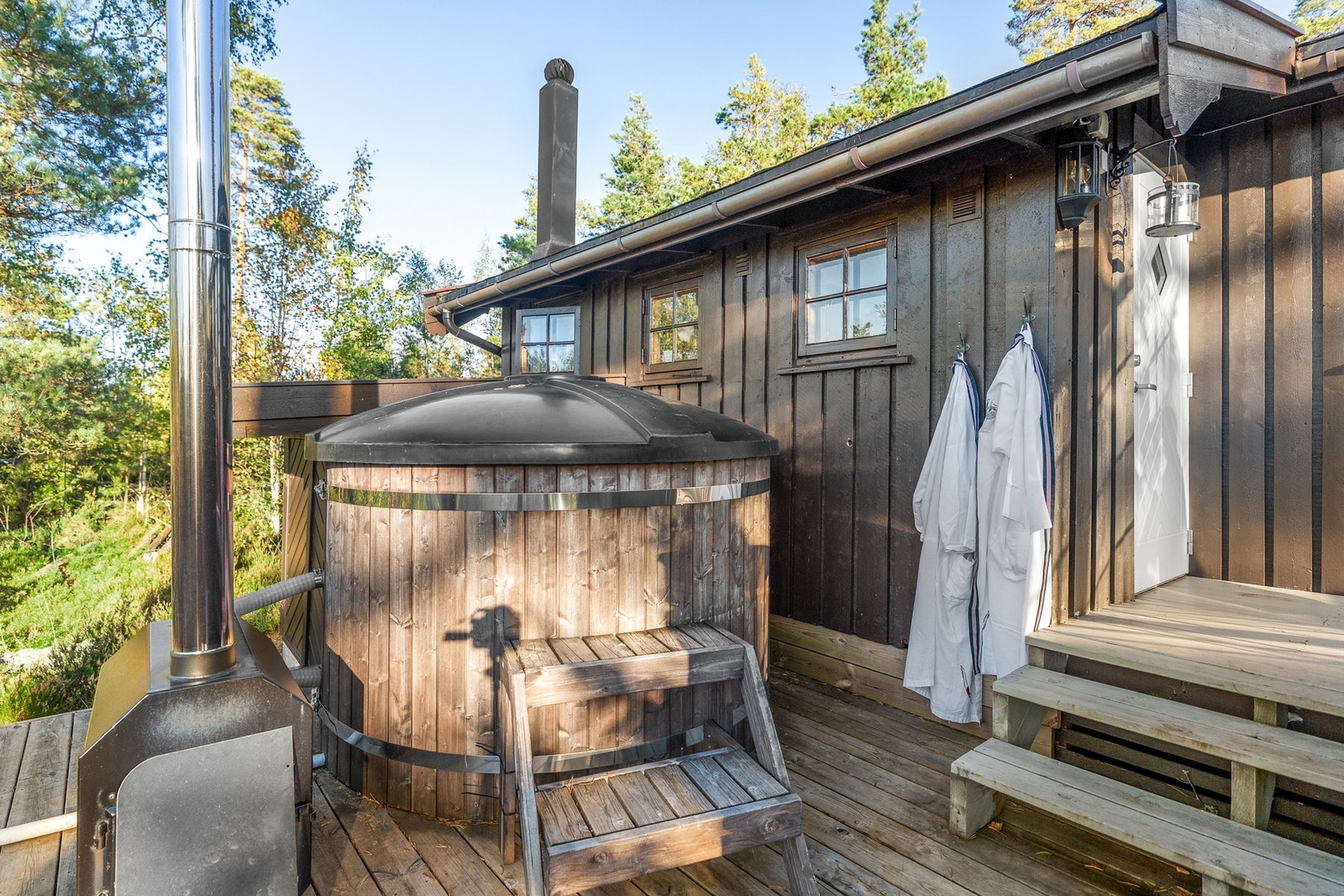 En badestamp er perfekt året rundt. Galleribilde