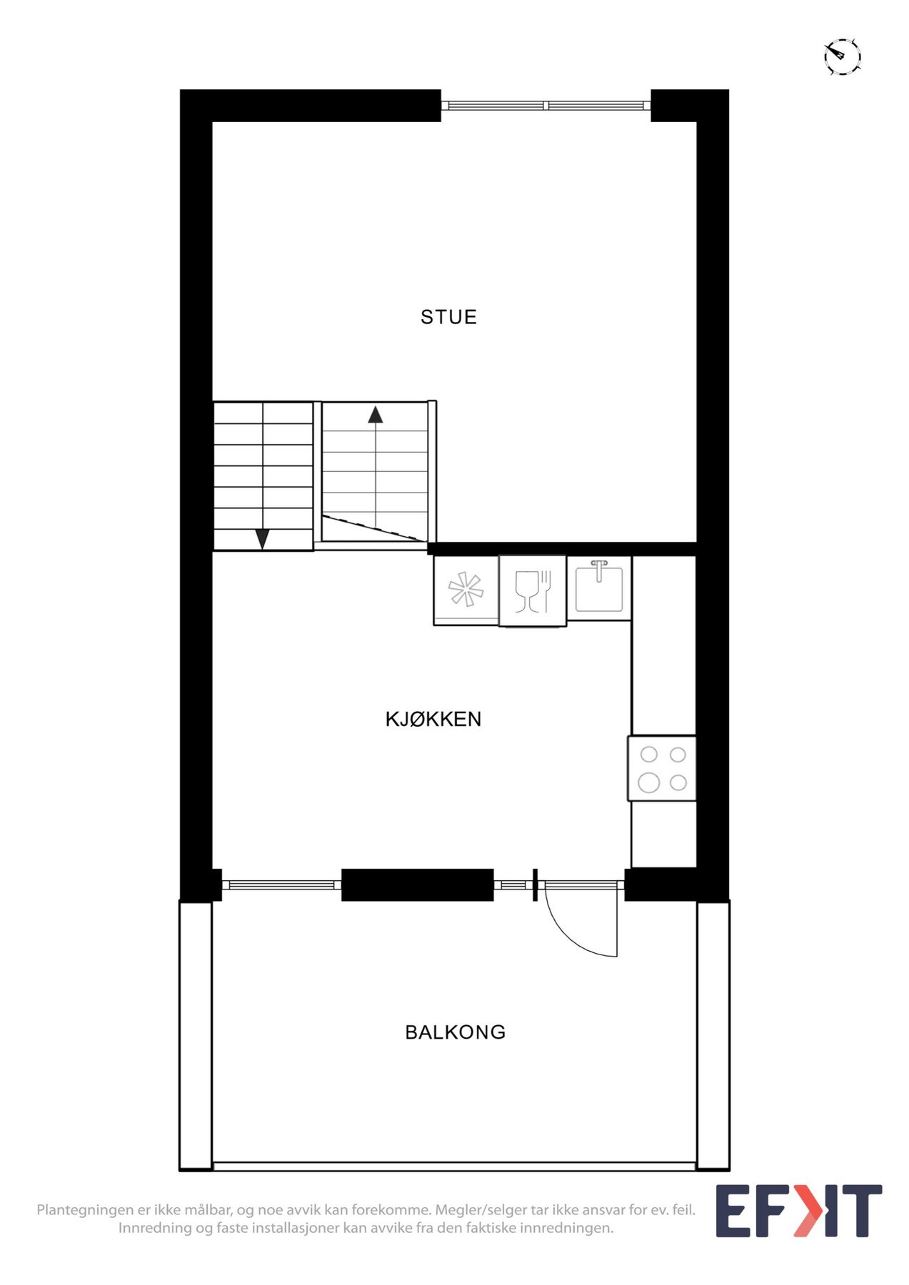 Plantegning - 3. og 4. halvplan. Galleribilde