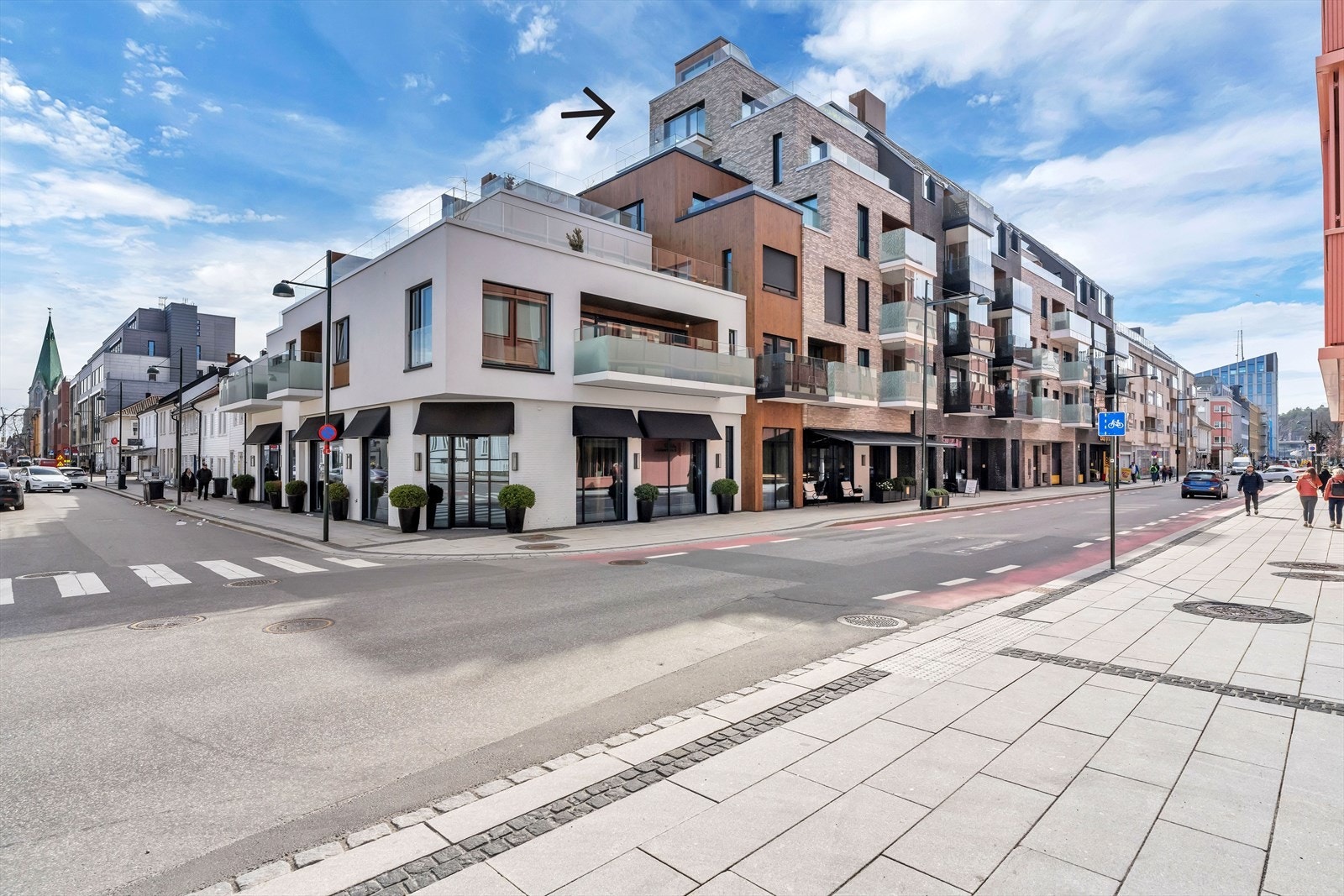 Dette er en fantastisk topp- og hjørneleilighet i 6. og 7. etasje. Galleribilde