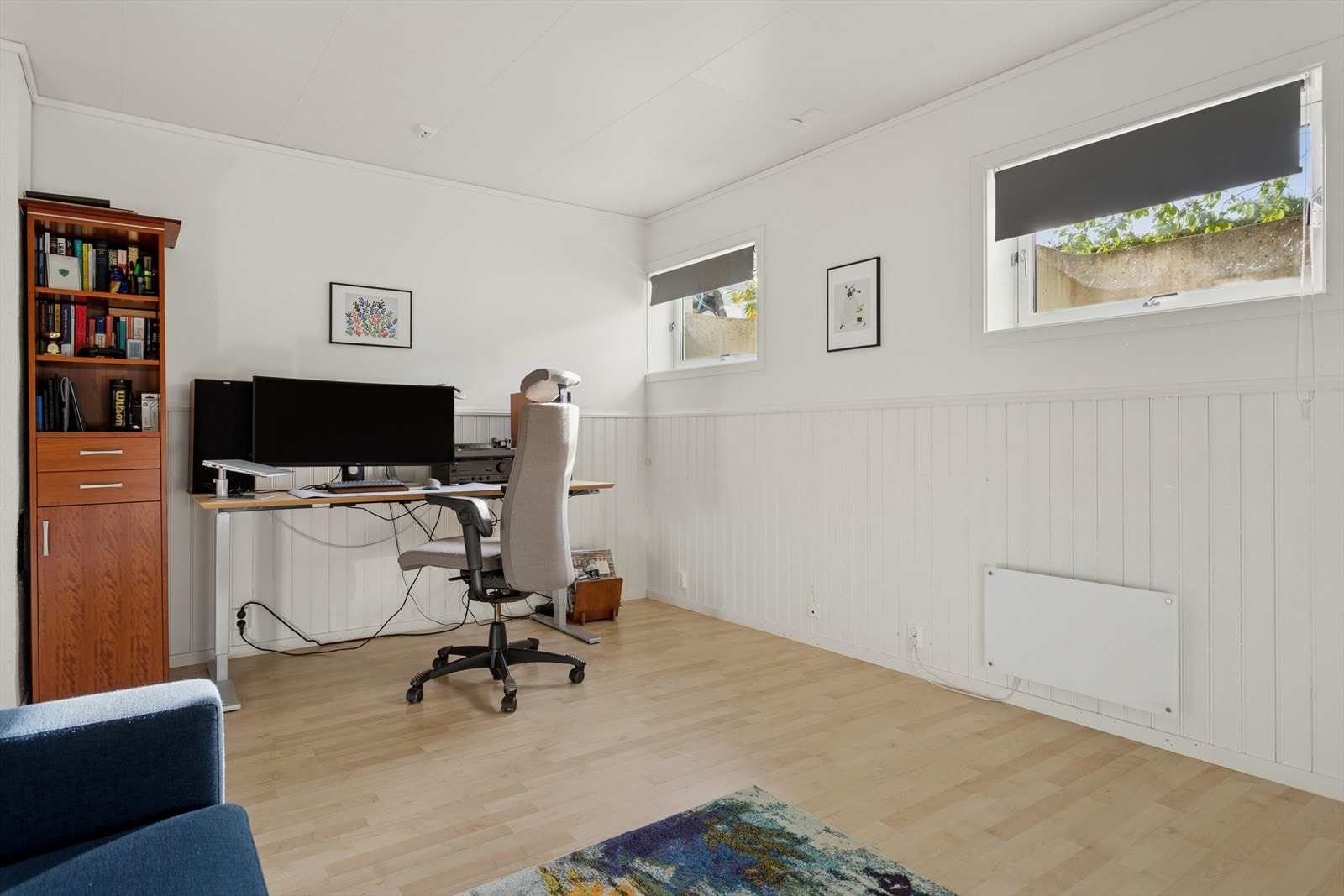 I underetasjen er tidligere bodareal godkjent til soverom. Brukes i dag som kjellerstue. Galleribilde