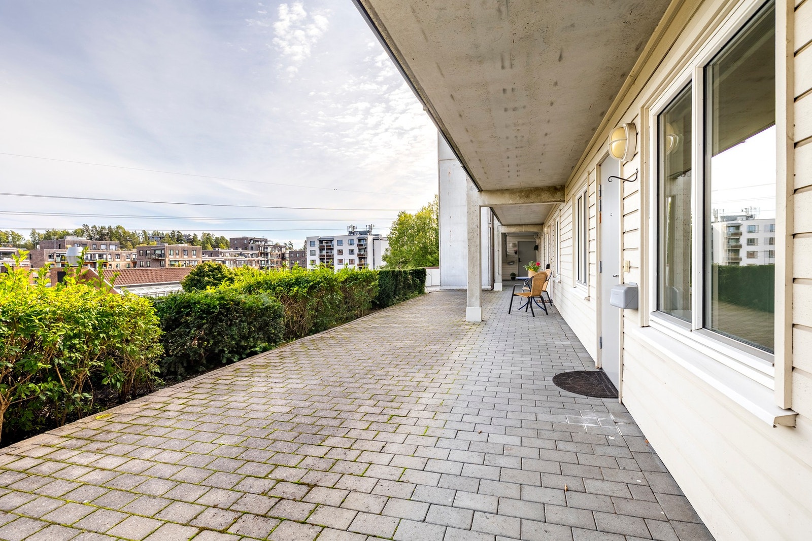 Leiligheten har et trivelig inngangsparti. Galleribilde