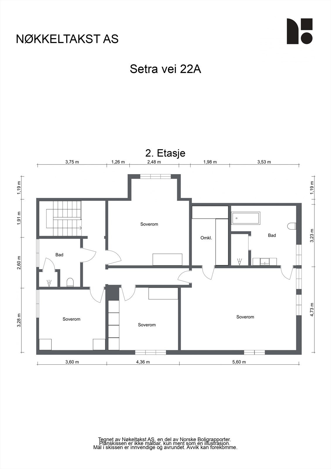 Plantegning 2. etasje. Galleribilde