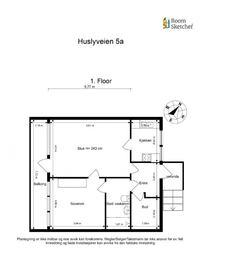 Planskisse Galleribilde