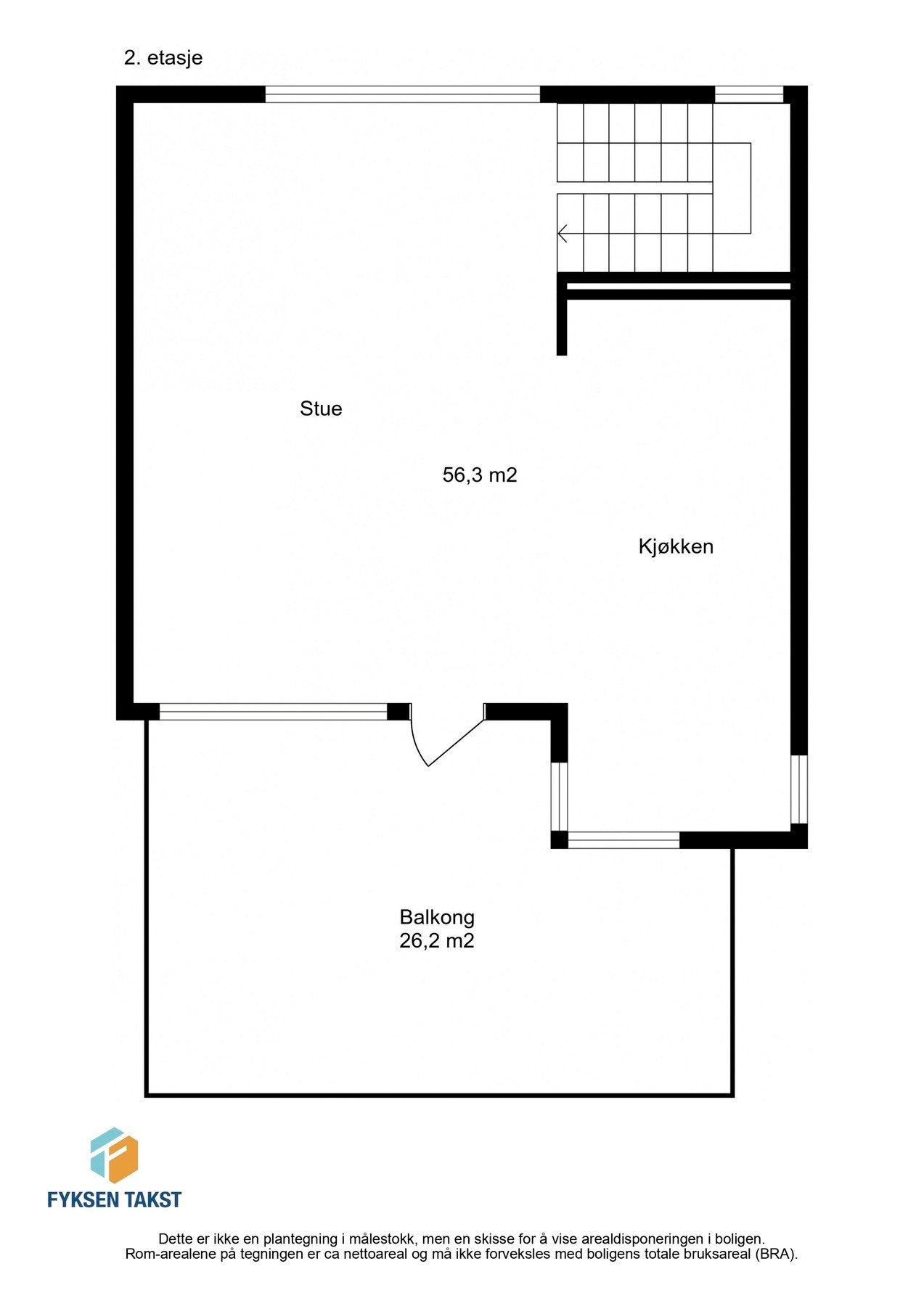 Planskisse 2. etasje. Galleribilde