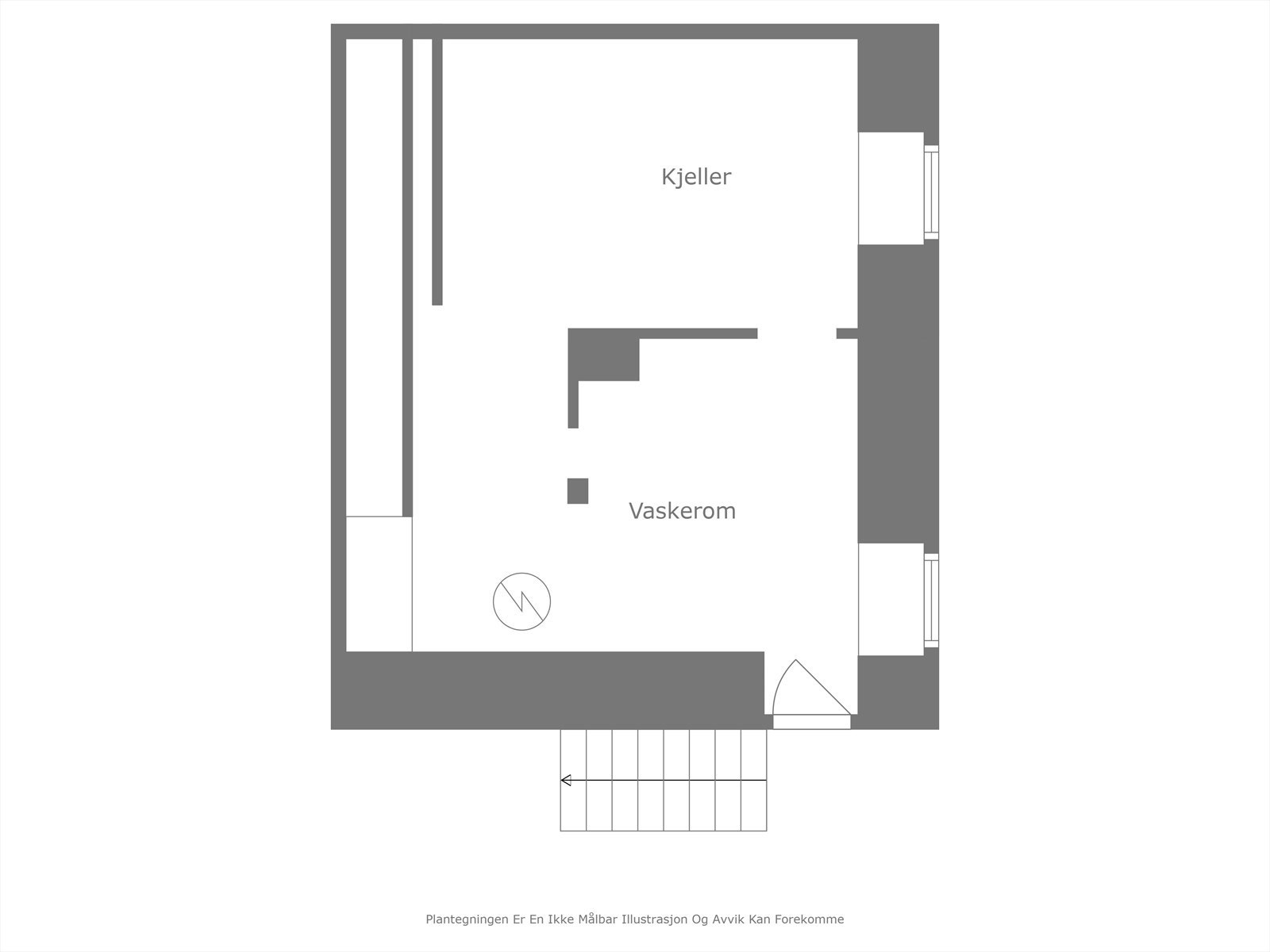 Plantegning underetasje Galleribilde