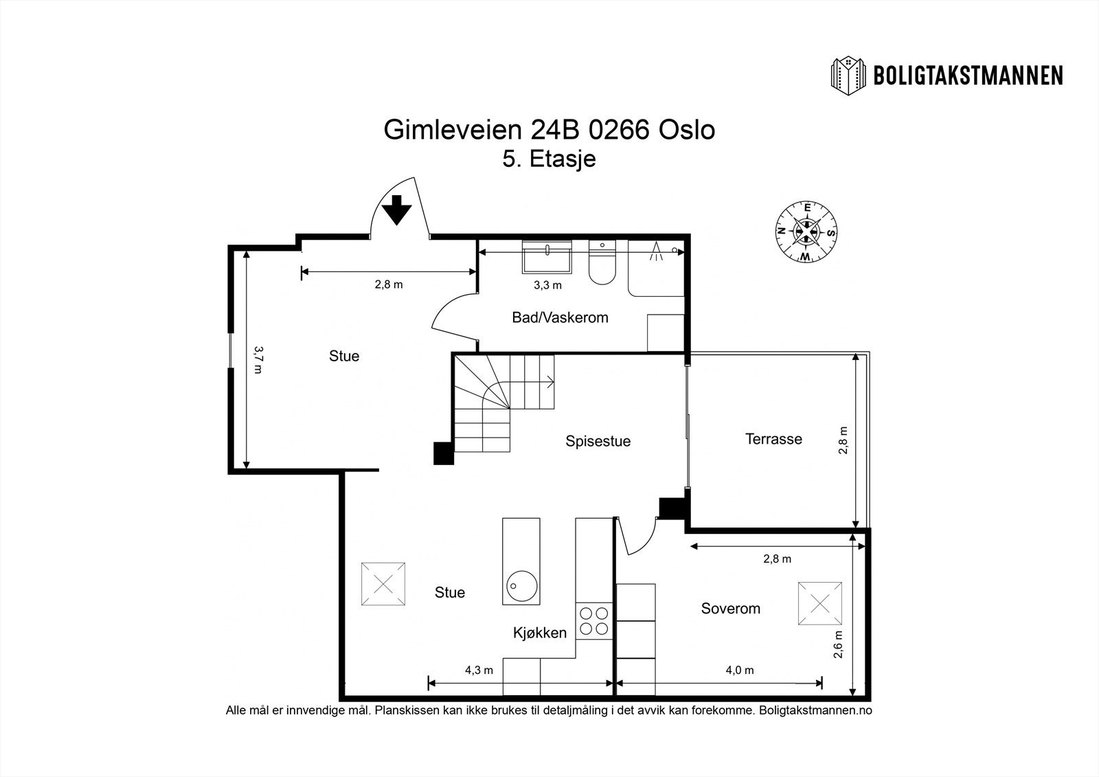 Plantegning til orientering. Galleribilde