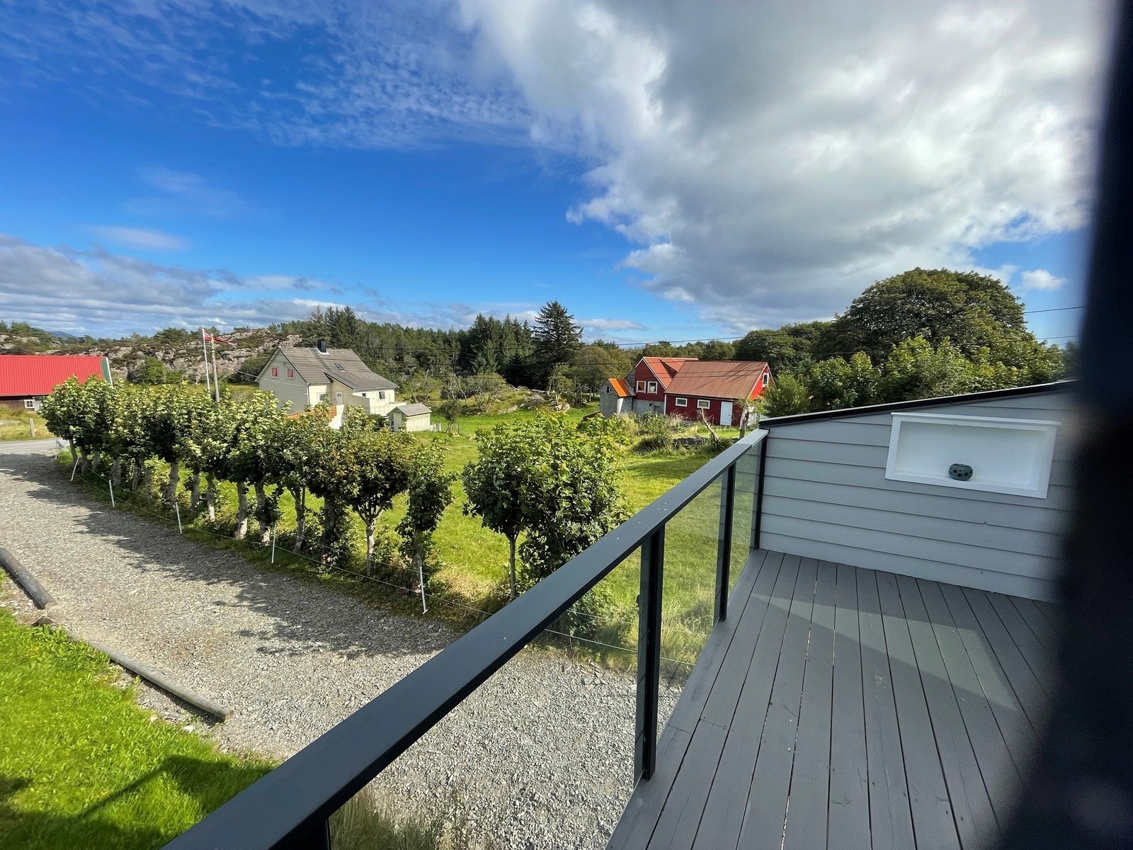 Utsikt fra terrassen Galleribilde
