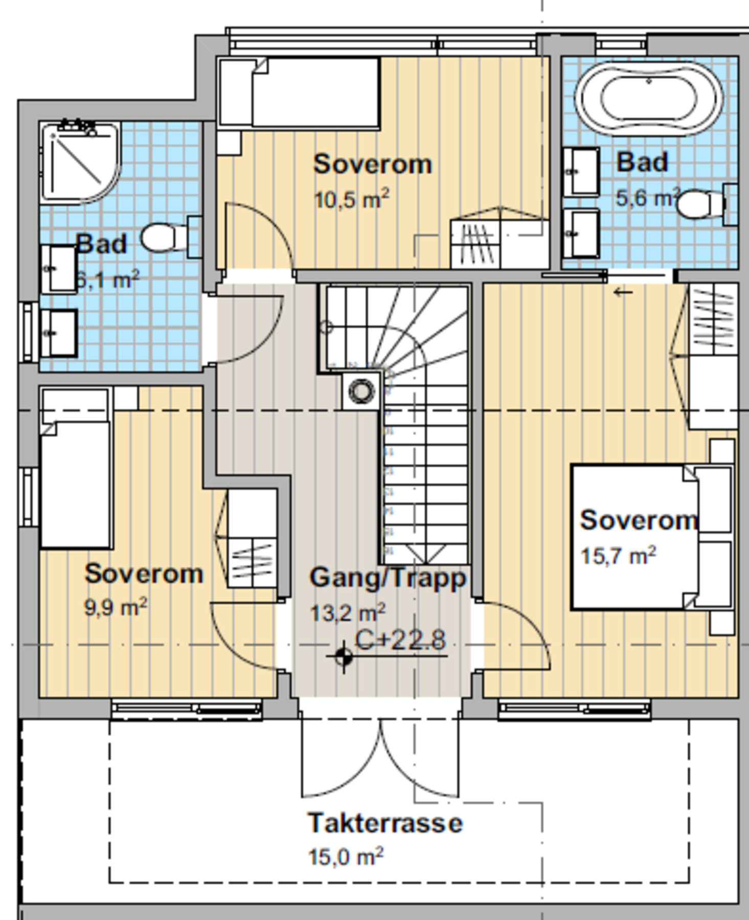 Plantegning 2.etasje. Galleribilde