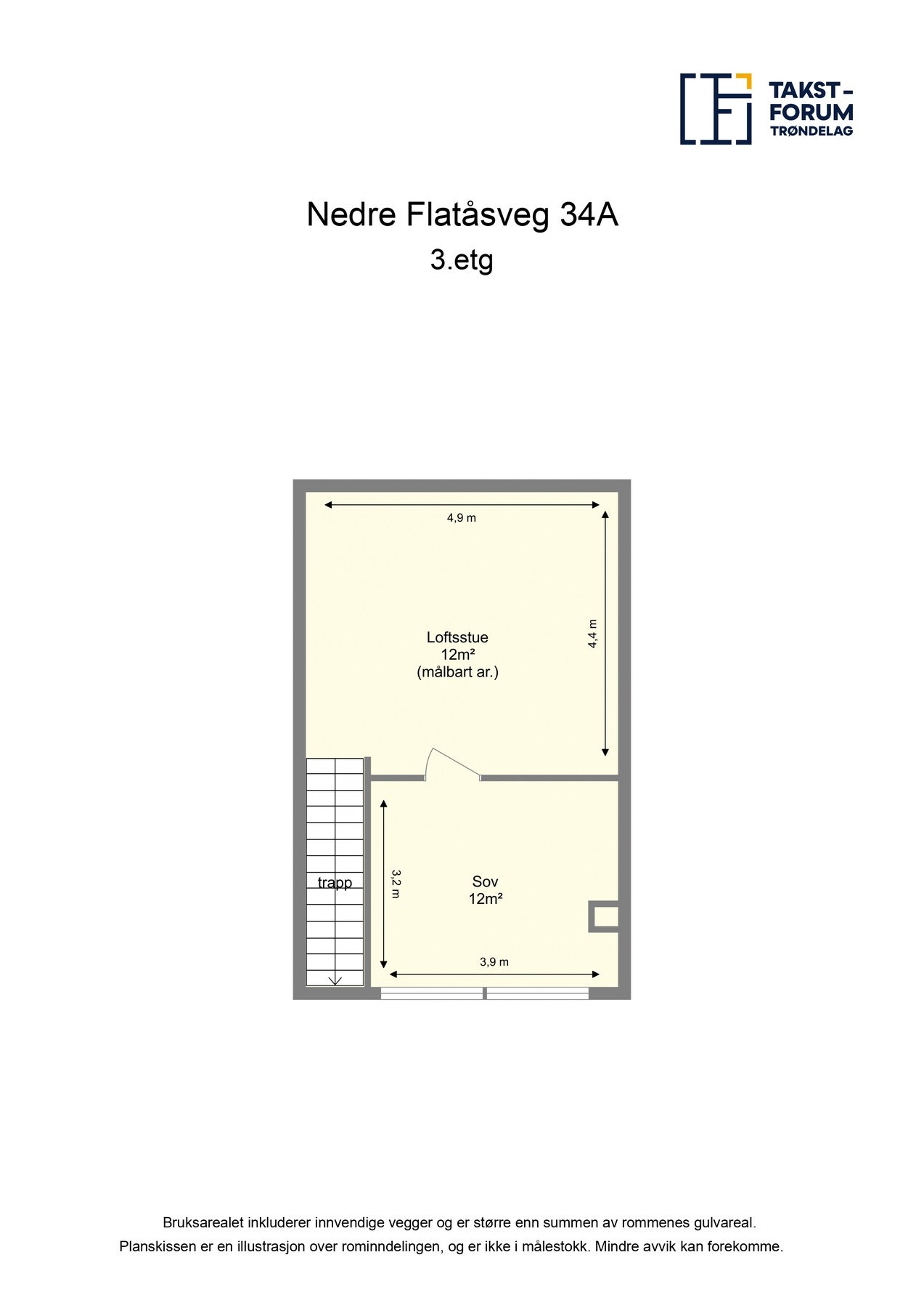 Plantegning - 3. etasje Galleribilde