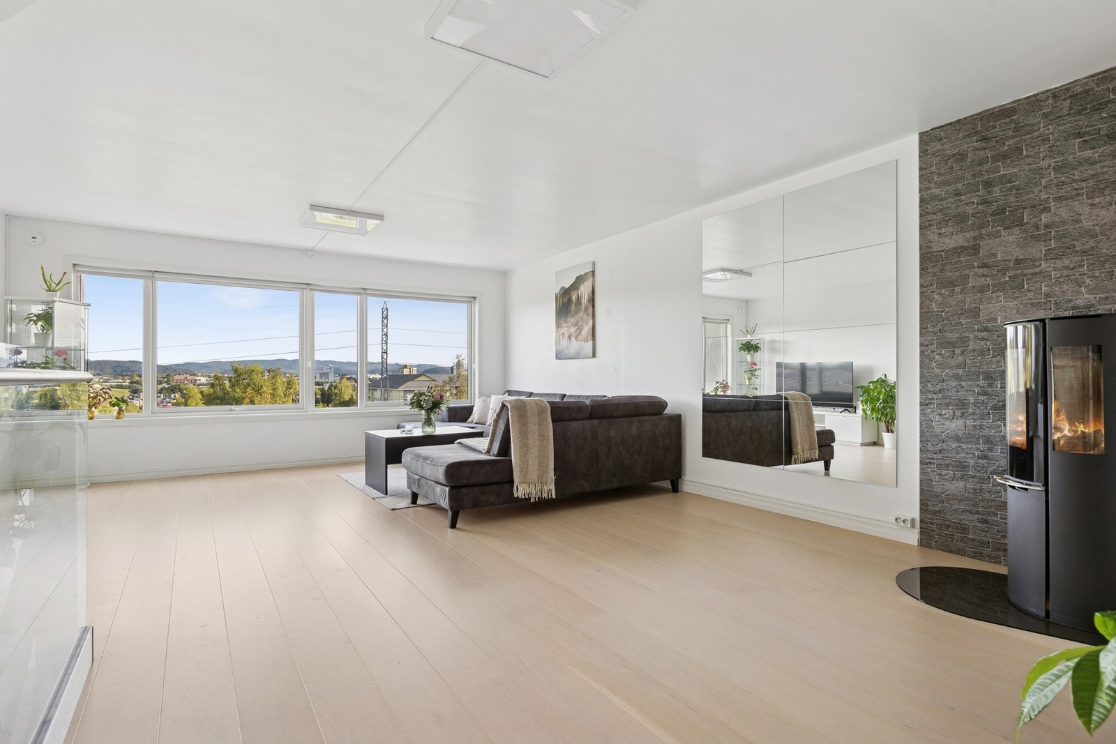 Peisen skaper en lun og fin atmosfære, samt reduserte energikostnader. Galleribilde