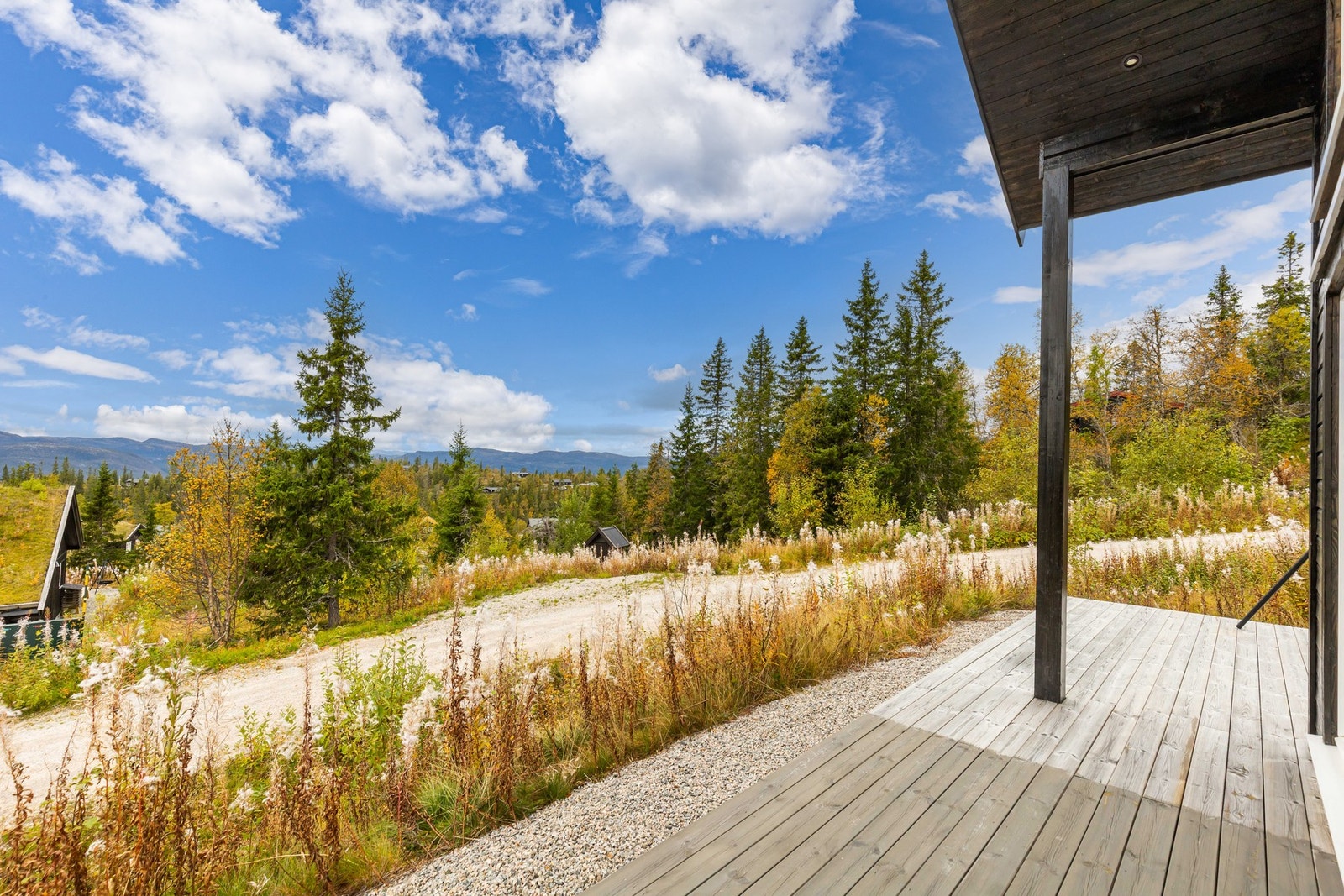 Nydelig utsikt fra terrassen- Galleribilde