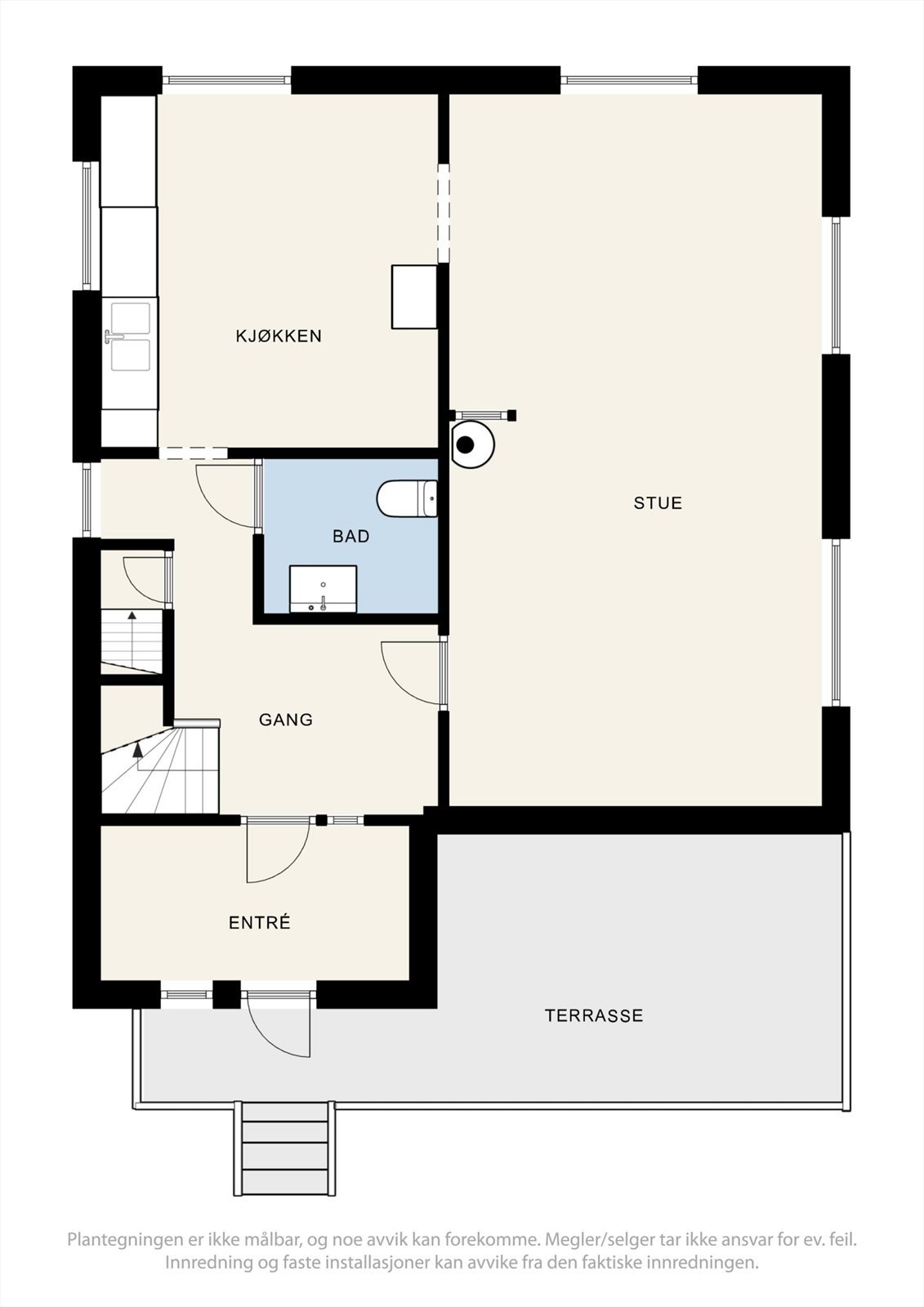 Plantegning 1. etasje. Galleribilde