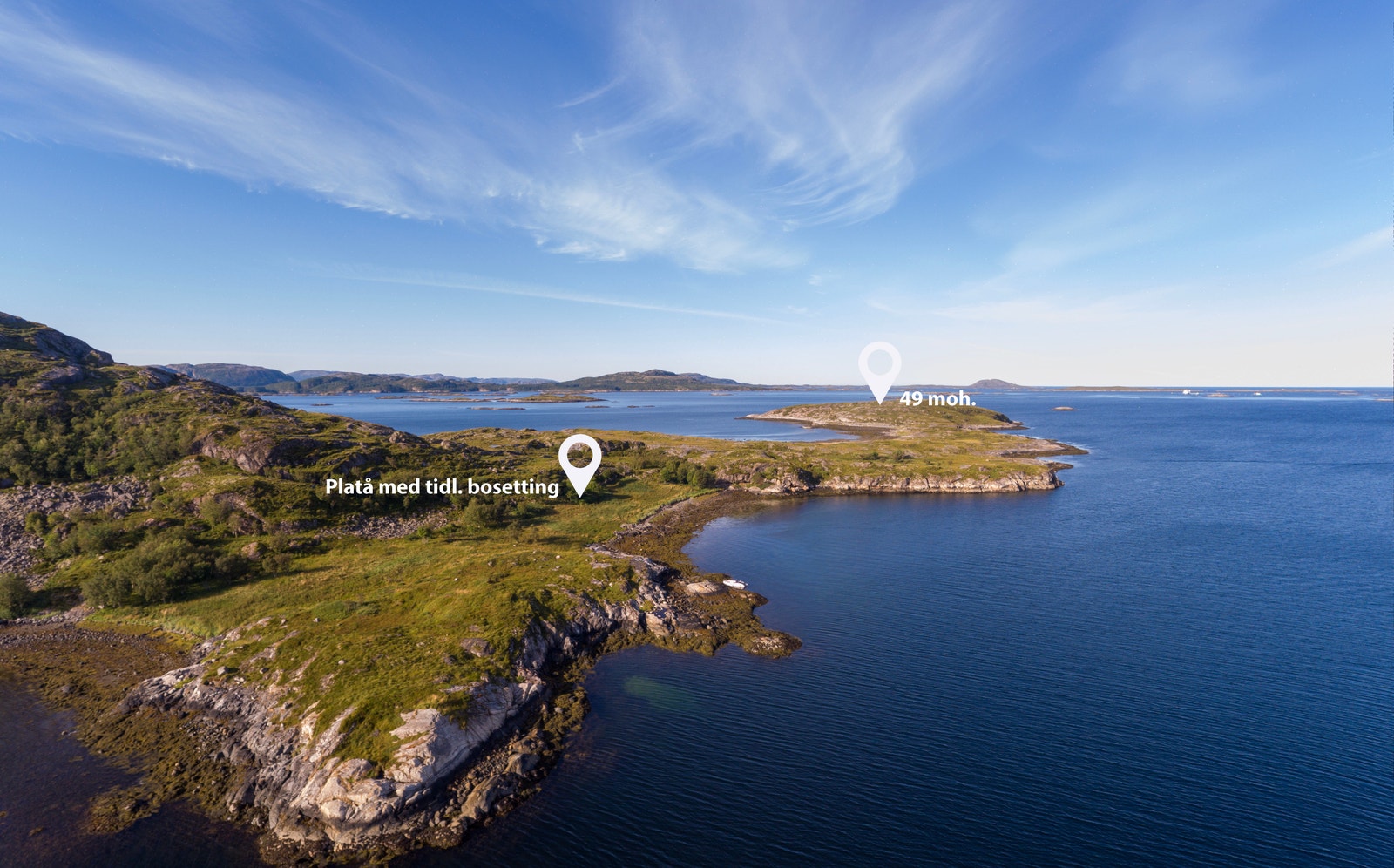 Havstein er en av de større private øyene i Flatanger Galleribilde