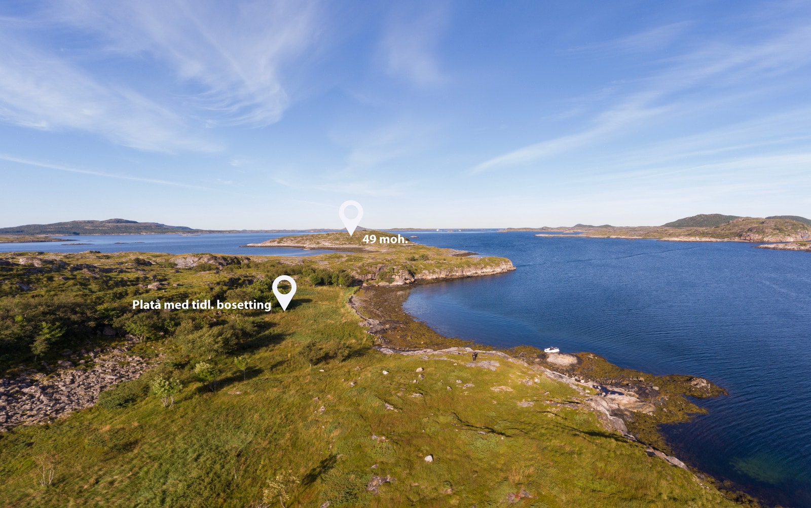 Havstein er en av de større private øyene i Flatanger Galleribilde