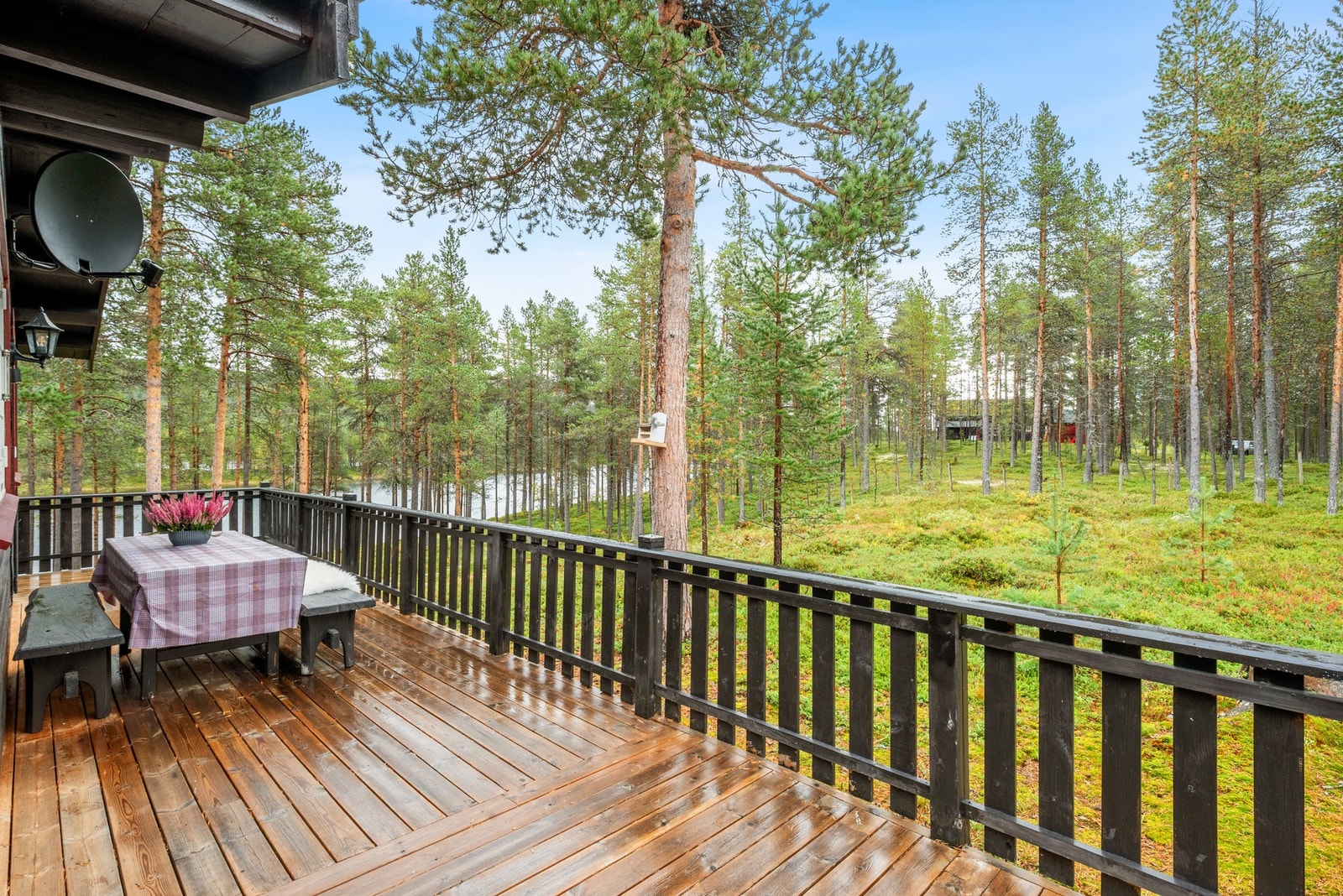 Her kan du nyte de gode solforholdene. Galleribilde