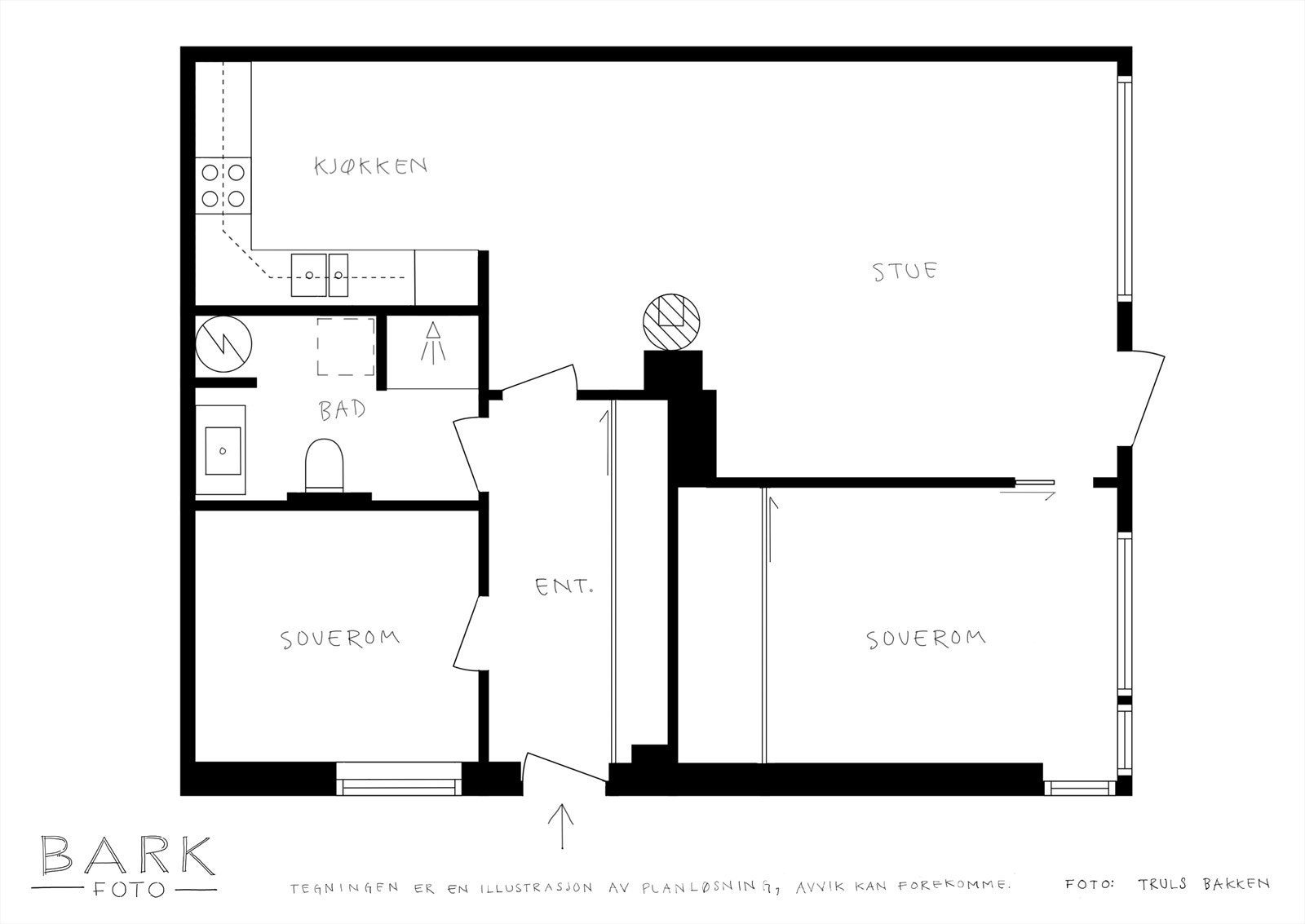 Planskisse Galleribilde