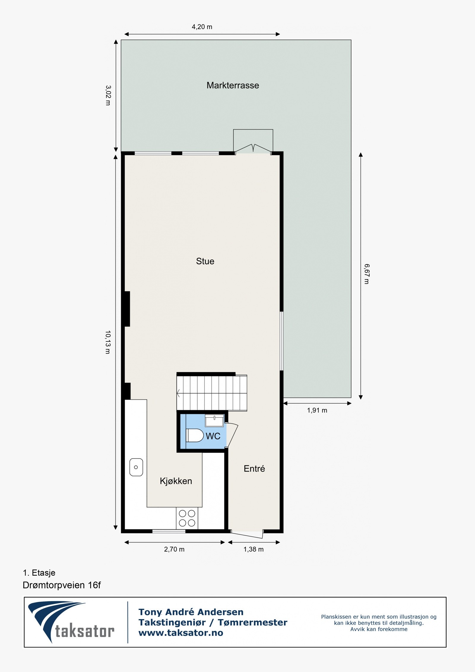 Plantegning 1. etasje Galleribilde