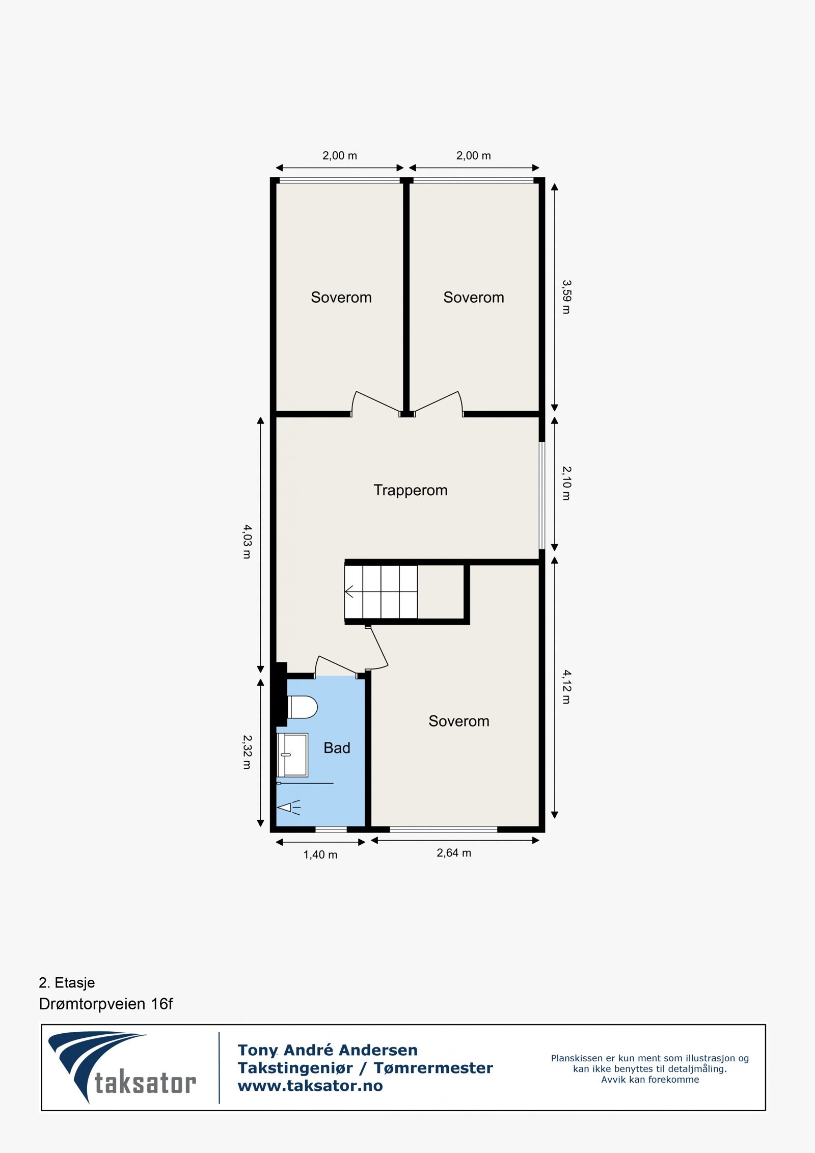 Plantegning 2. etasje Galleribilde