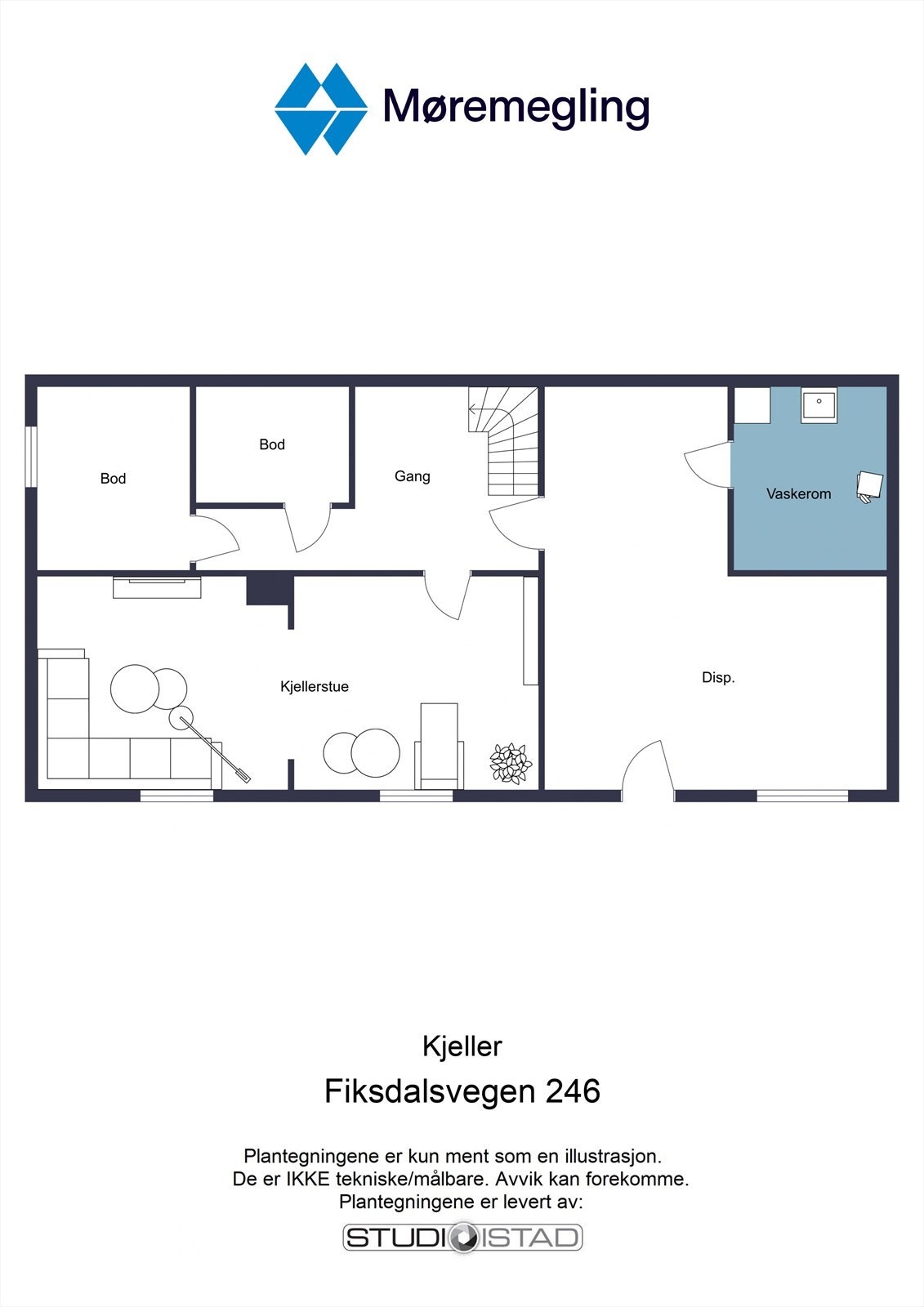 Plantegning kjeller Galleribilde