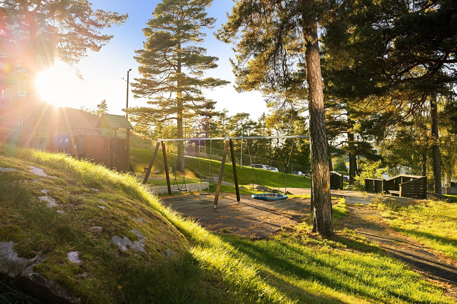 Fellesarealer på borettslaget sin eiendom. Galleribilde