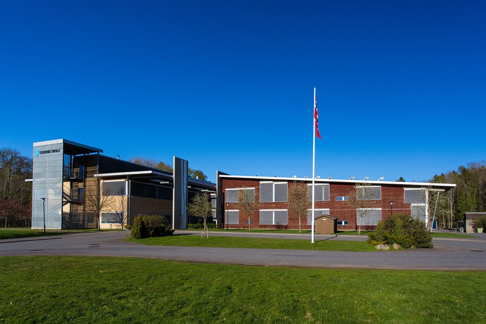 Kort og trygg gangvei (ca. 500 meter) til Oserød barneskole Galleribilde