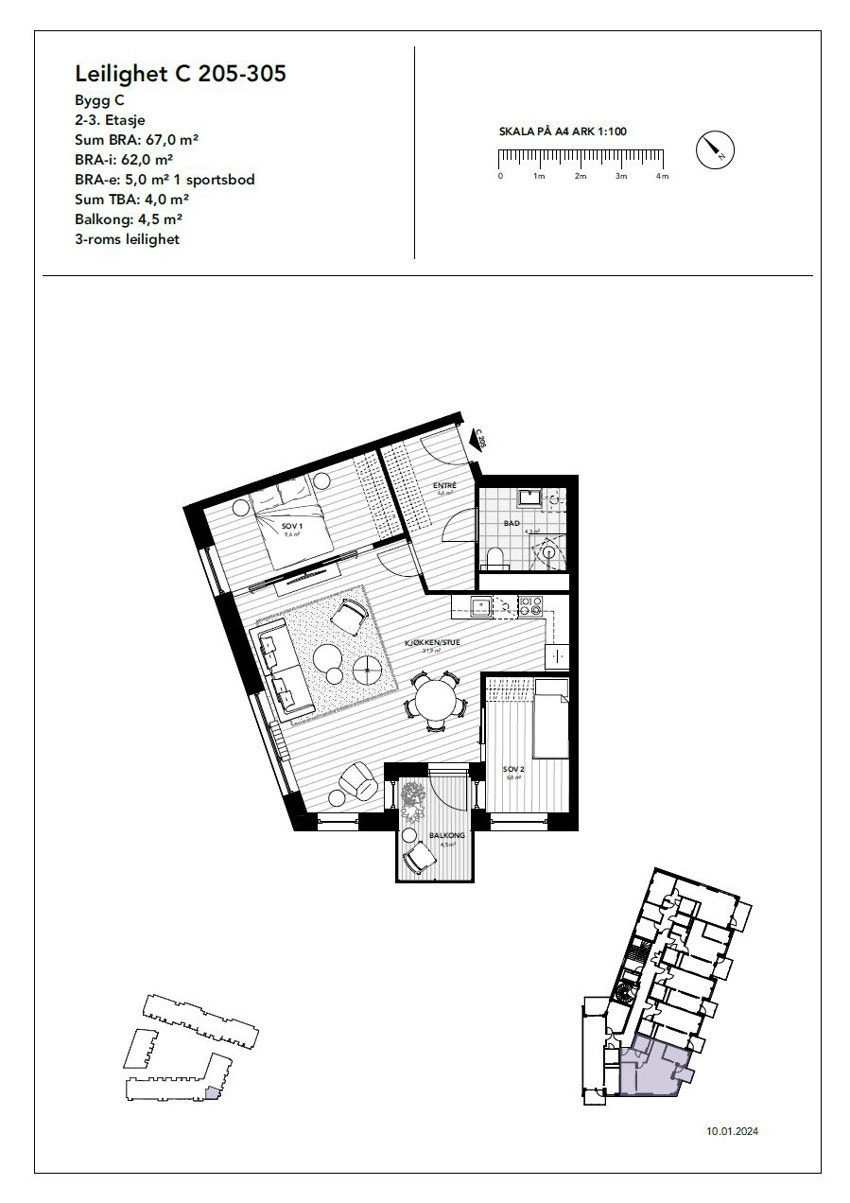 Plantegning. Galleribilde