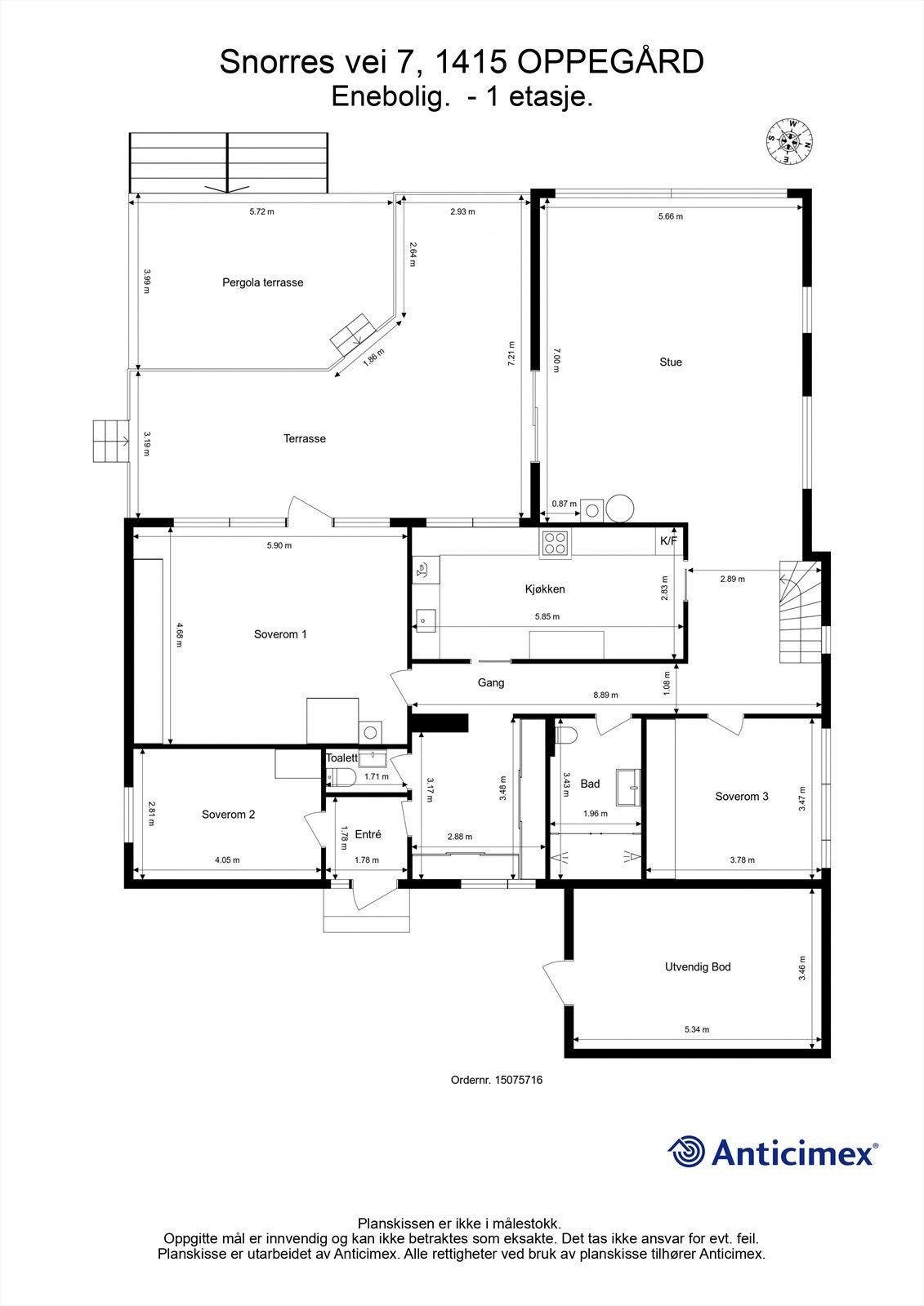 Plantegning - 1 etasje Galleribilde