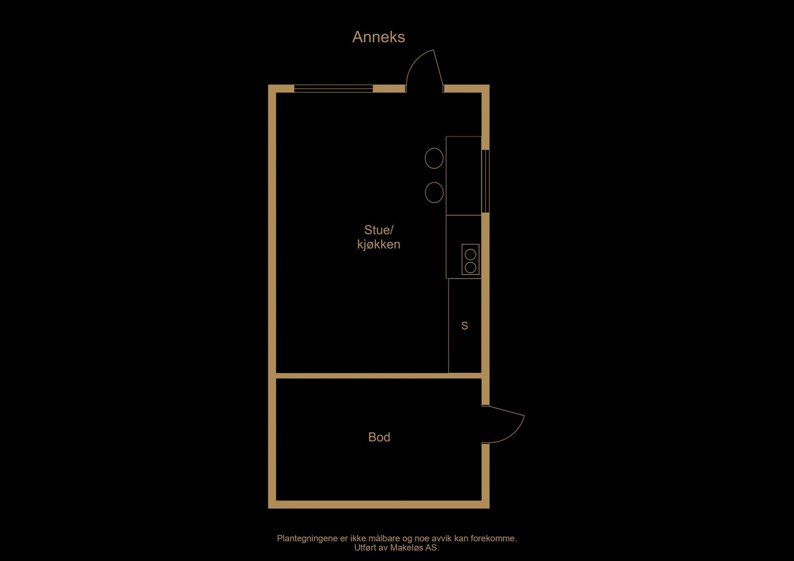 Plantegning anneks - illustrasjon, avvik kan forekomme Galleribilde
