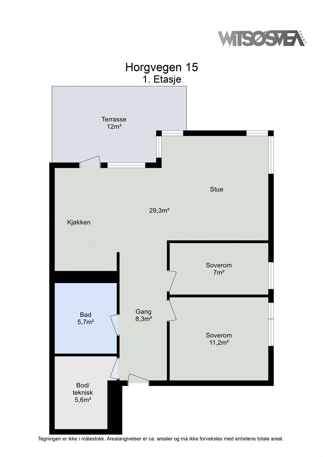 Planskisse 1. etasje Galleribilde