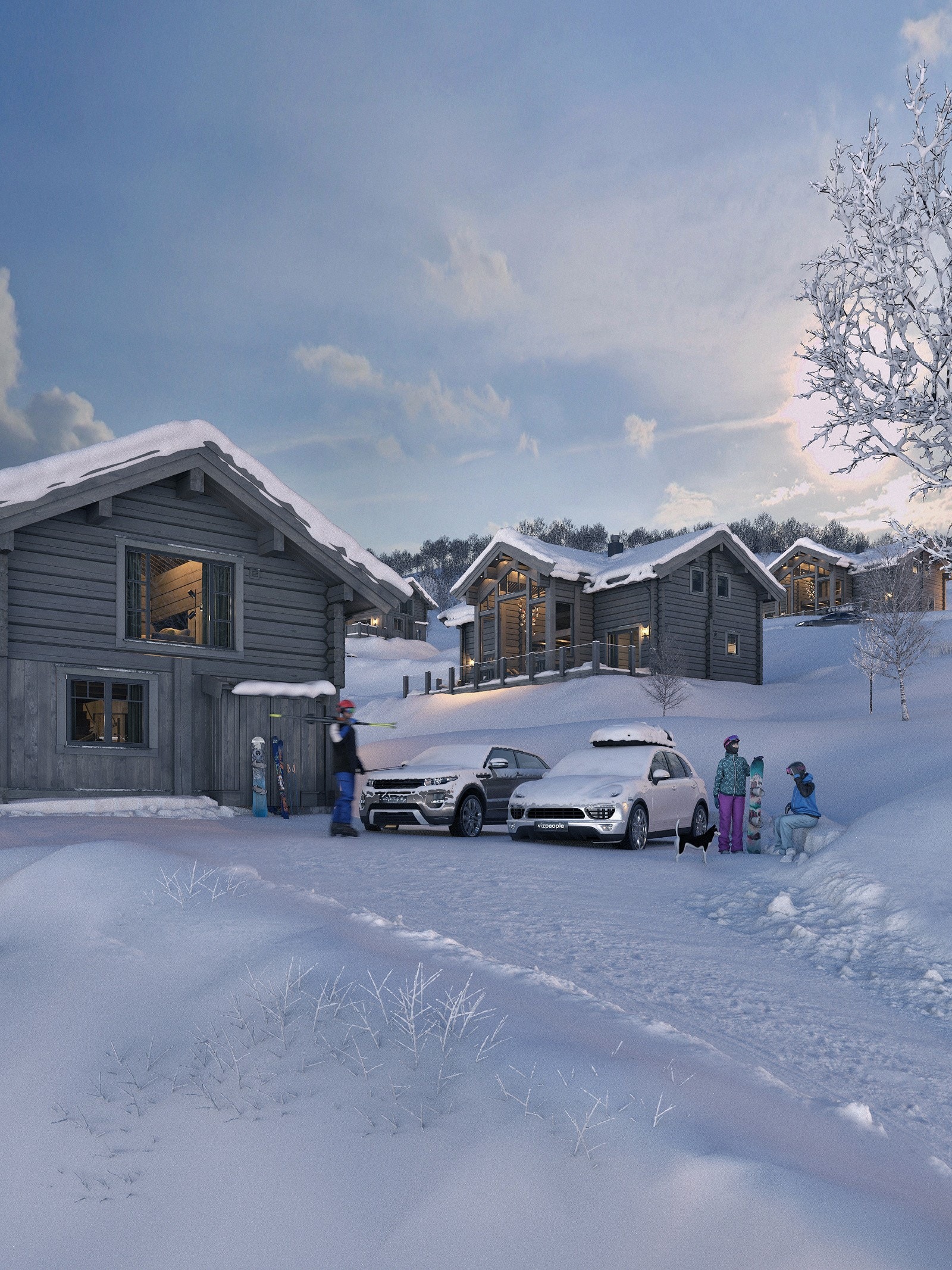 Hyttene skal bygges av annerkjente LHM Gruppen AS som har lang er erfaring og har levert over 6000 nøkkelferdige hytter i Norge Galleribilde