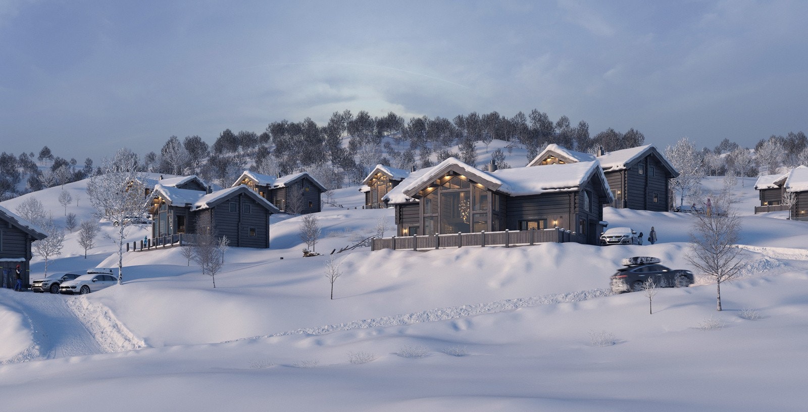 11 lekre stavlaft- og laftehytter fra LHM Galleribilde