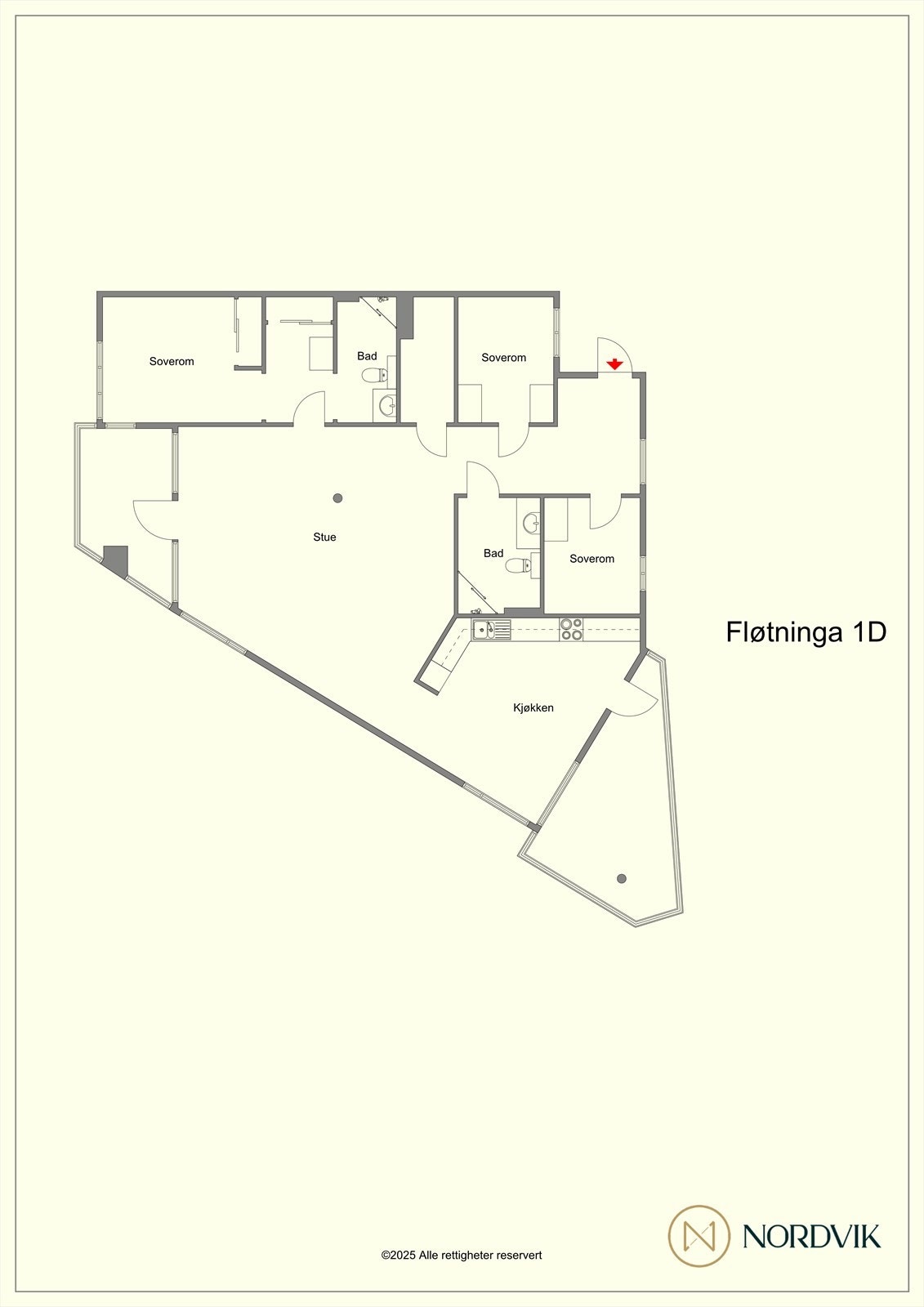 Plantegning 2. etajse Galleribilde