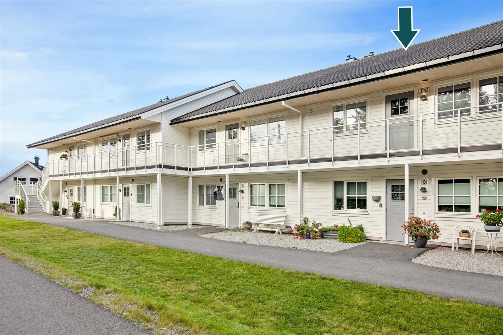 Leiligheten ligger i byggets andre etasje. Galleribilde