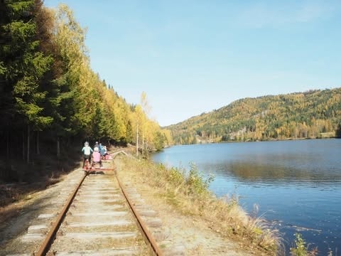 Dresin kjøring i Veggli sentrum. Galleribilde