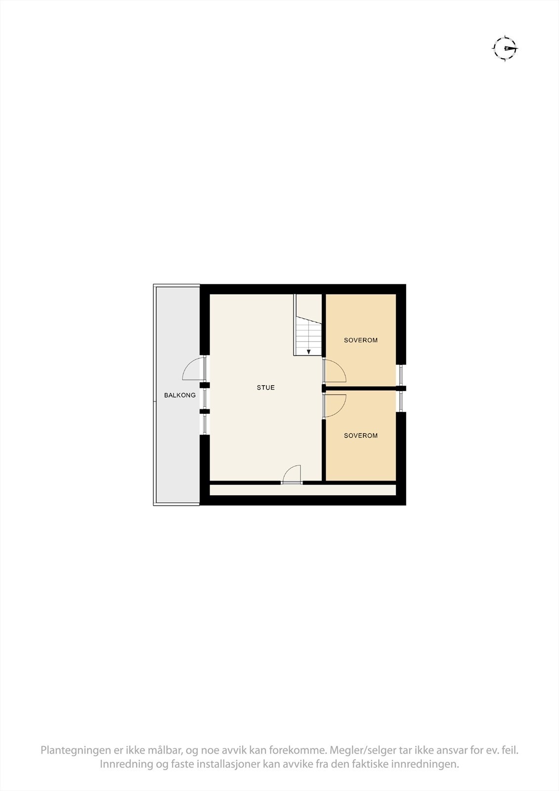 Planskisse 2. etasje/loft Galleribilde