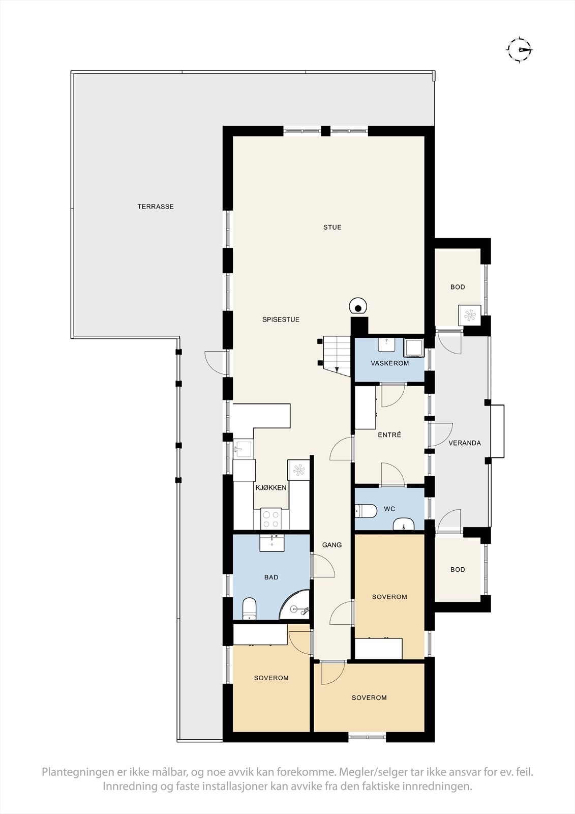 Planskisse 1. etasje Galleribilde