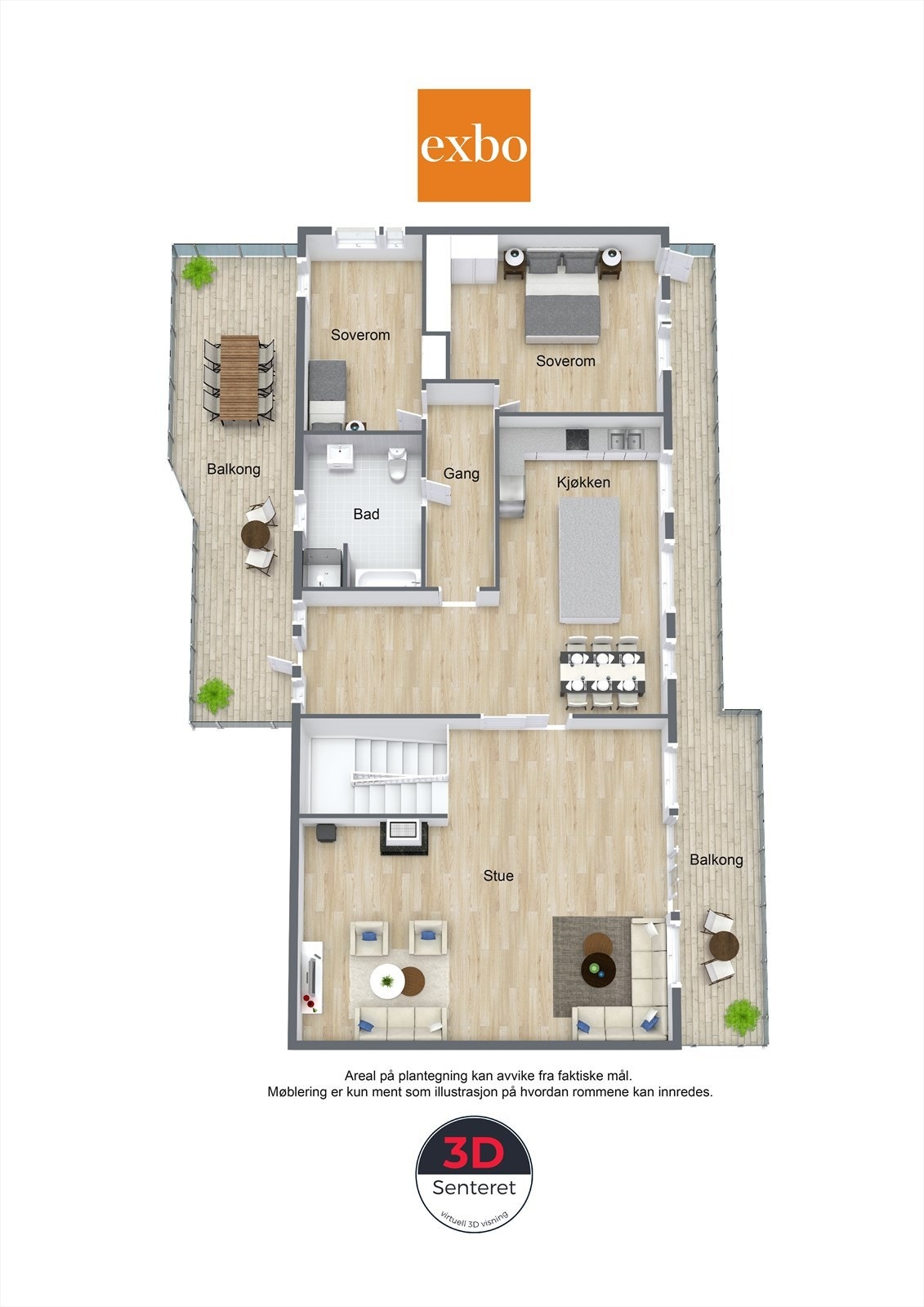 Plantegning hovedetasje Galleribilde