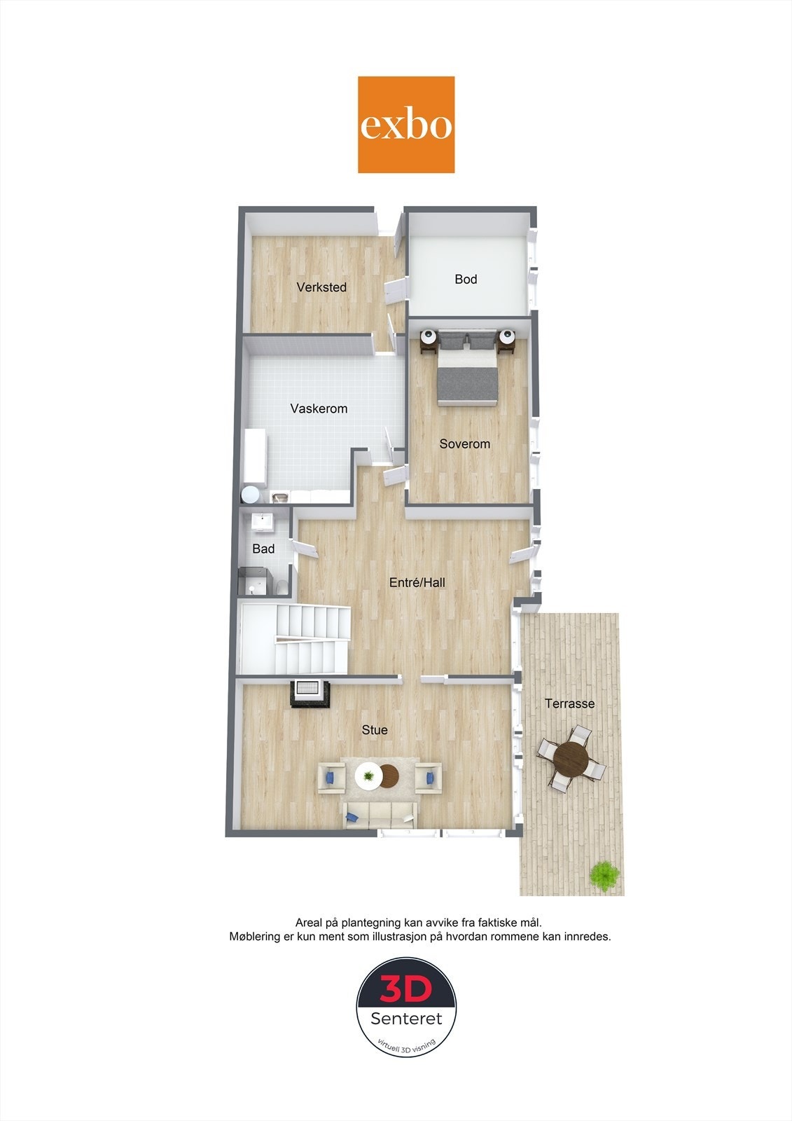 Plantegning underetasje Galleribilde