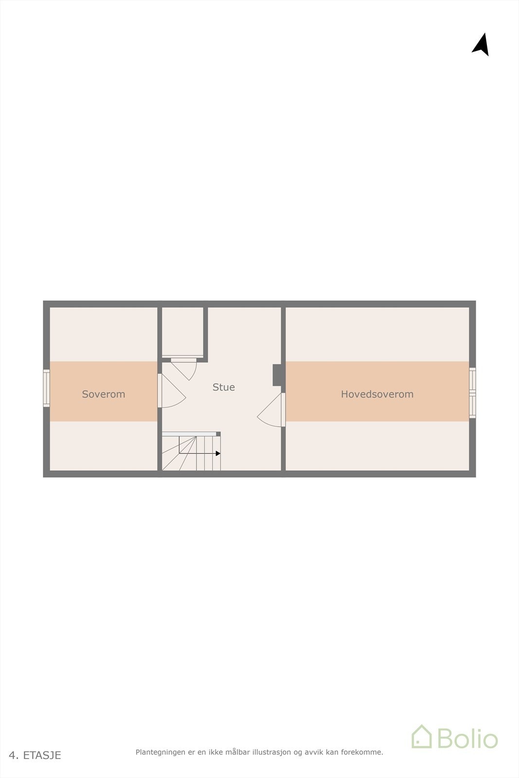 Plantegning overetasje. Galleribilde