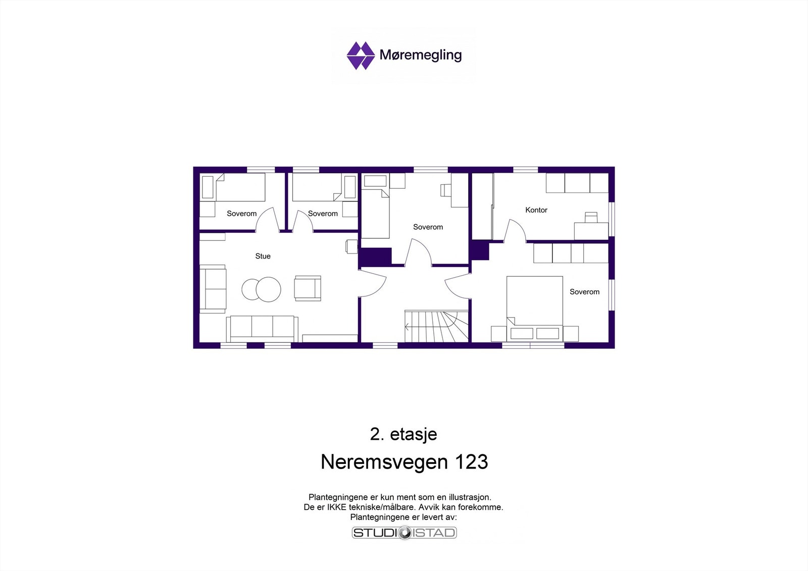 Plantegning loft Galleribilde