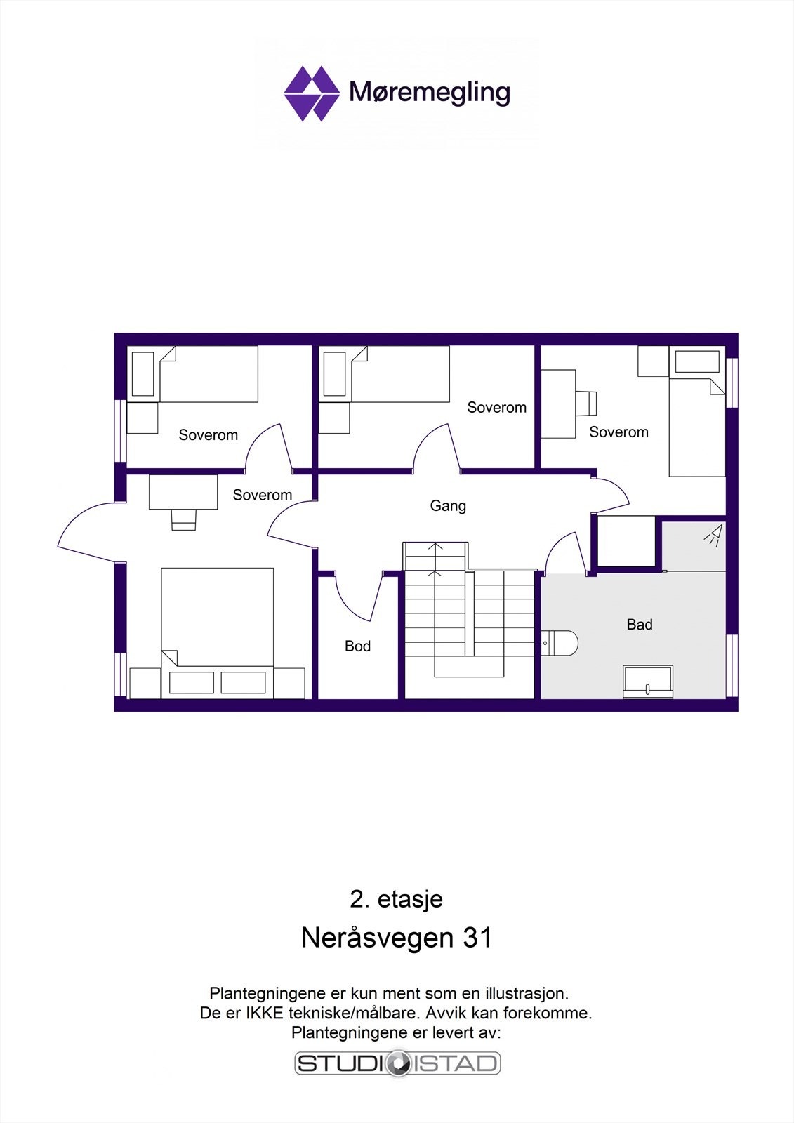 Plantegning loft Galleribilde