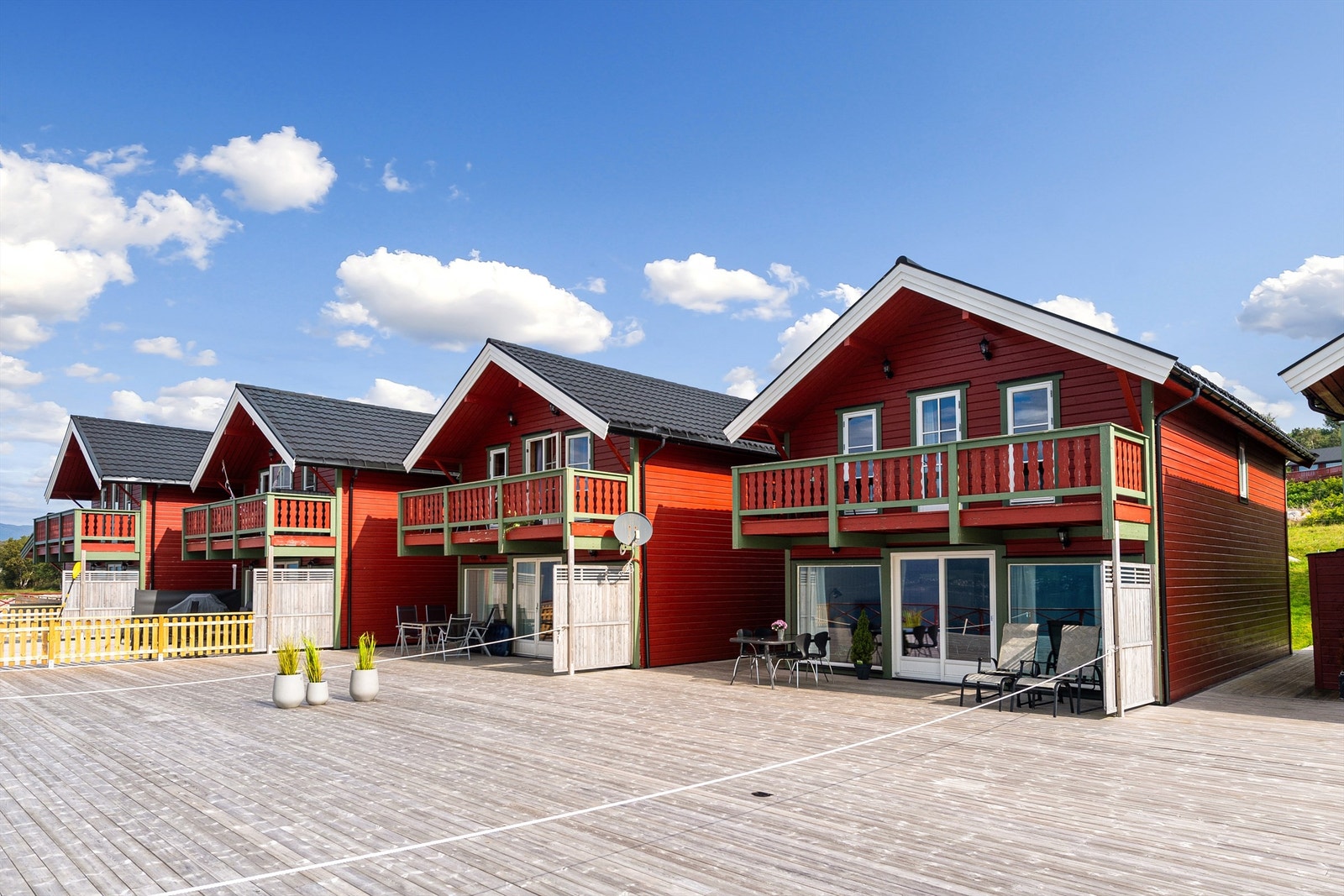 Terrassen er avgrenset med tau Galleribilde