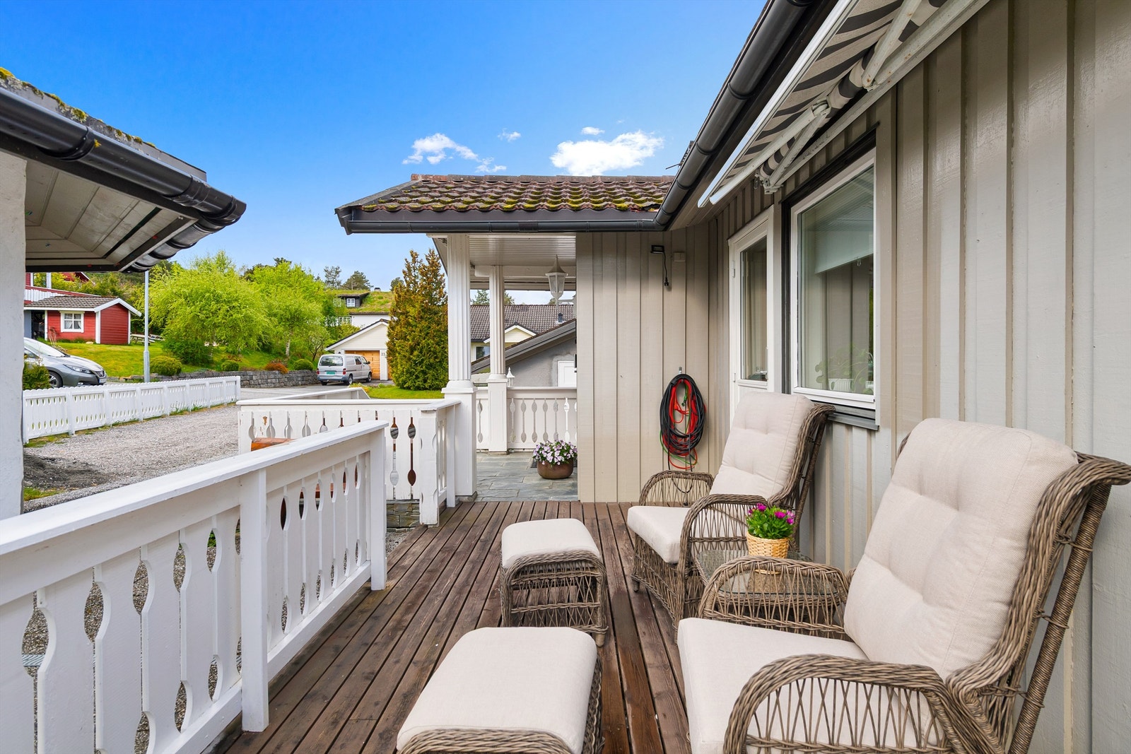 Koselig uteplass Galleribilde