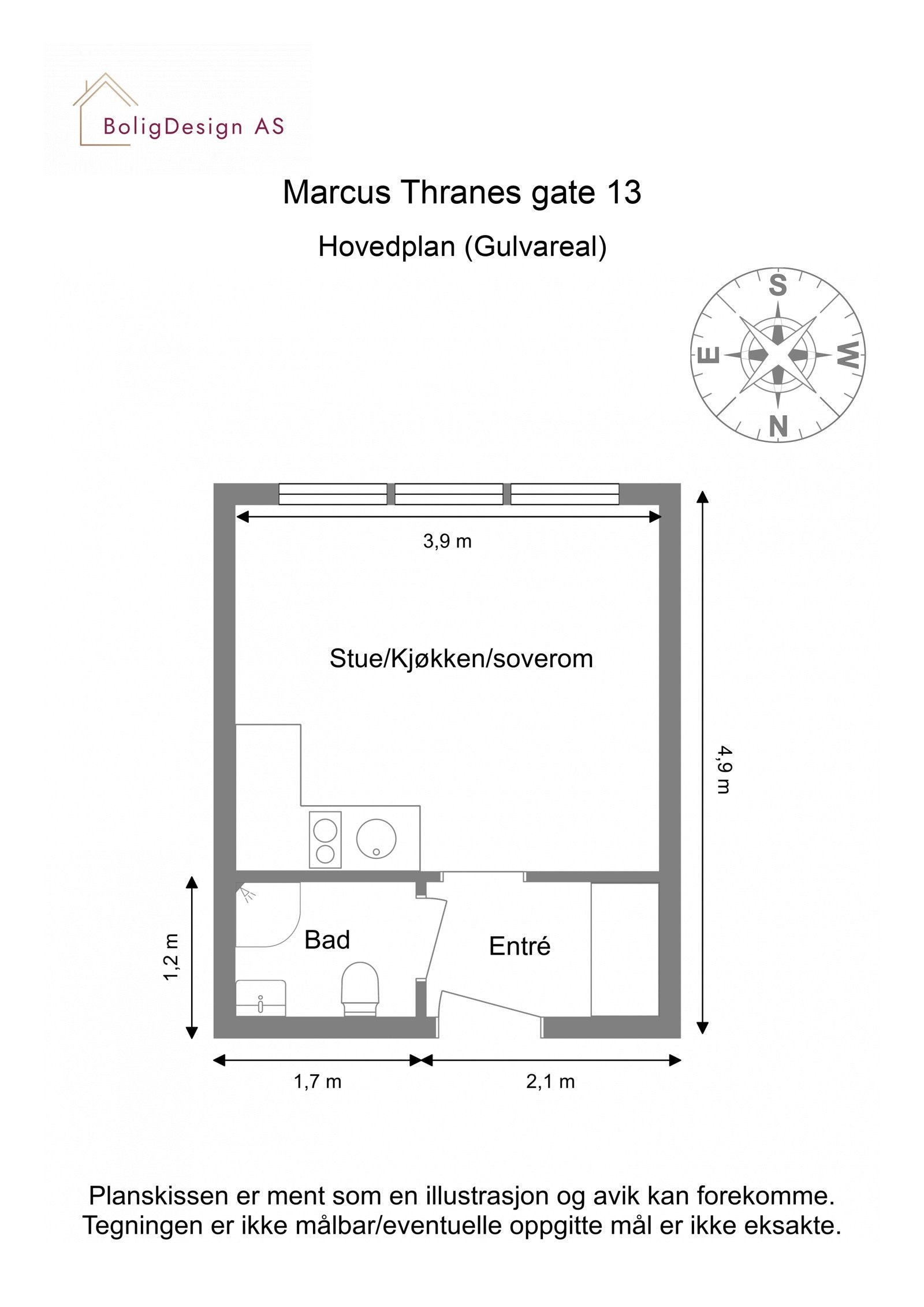 Plantegning. Galleribilde